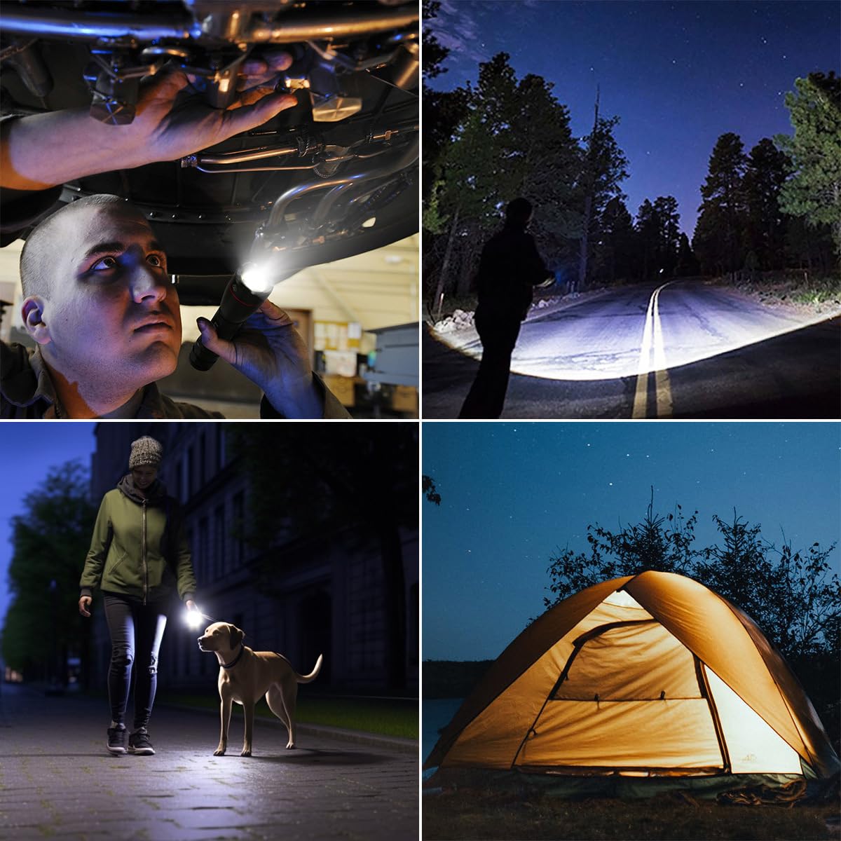 - LE LED Torch Battery Powered | LE1000 Super Bright Hand Flashlight | Adjustable Focus -