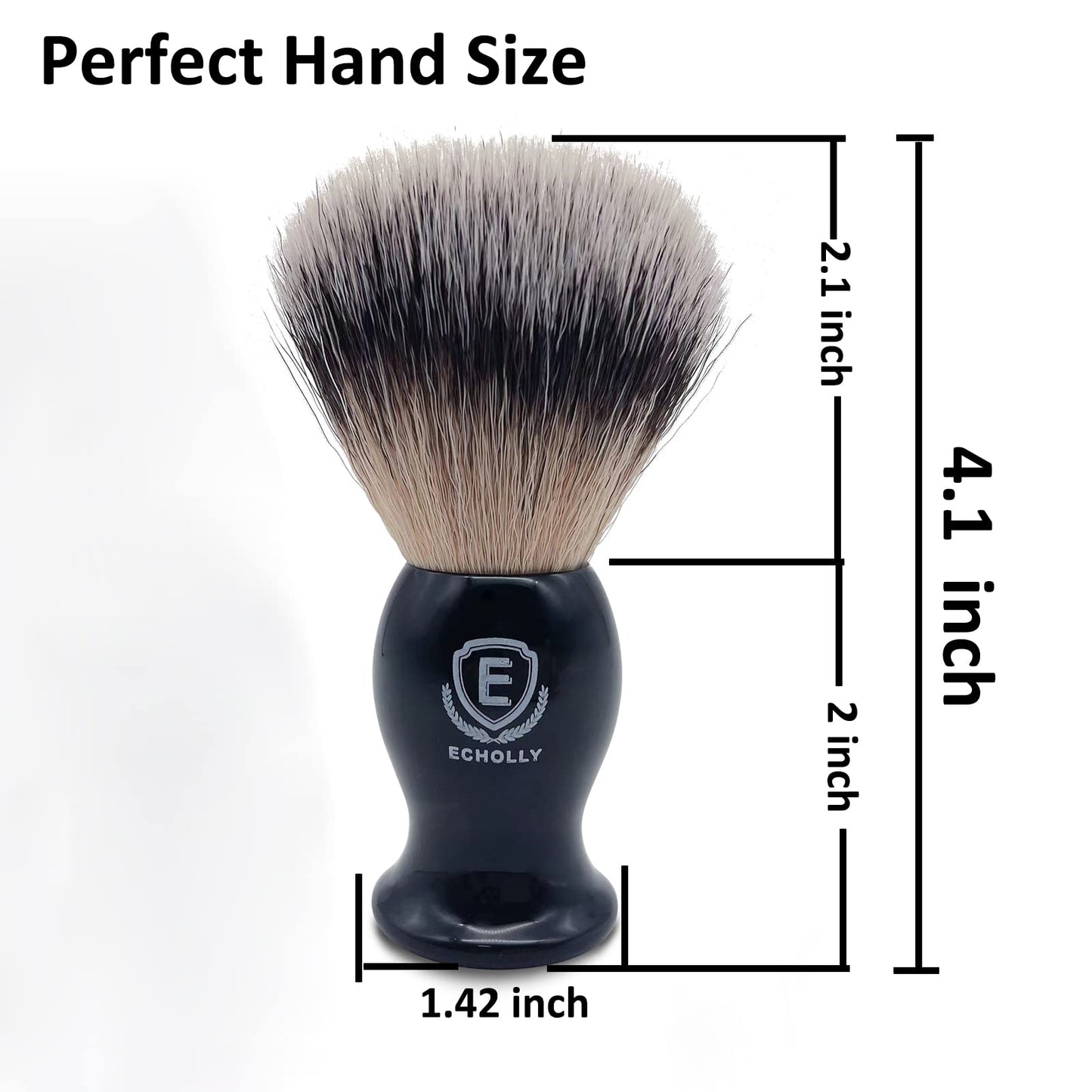 - Luxury Mens Shaving Brush by Echolly | NO Shedding Bristle Shaving Brushes for Men -