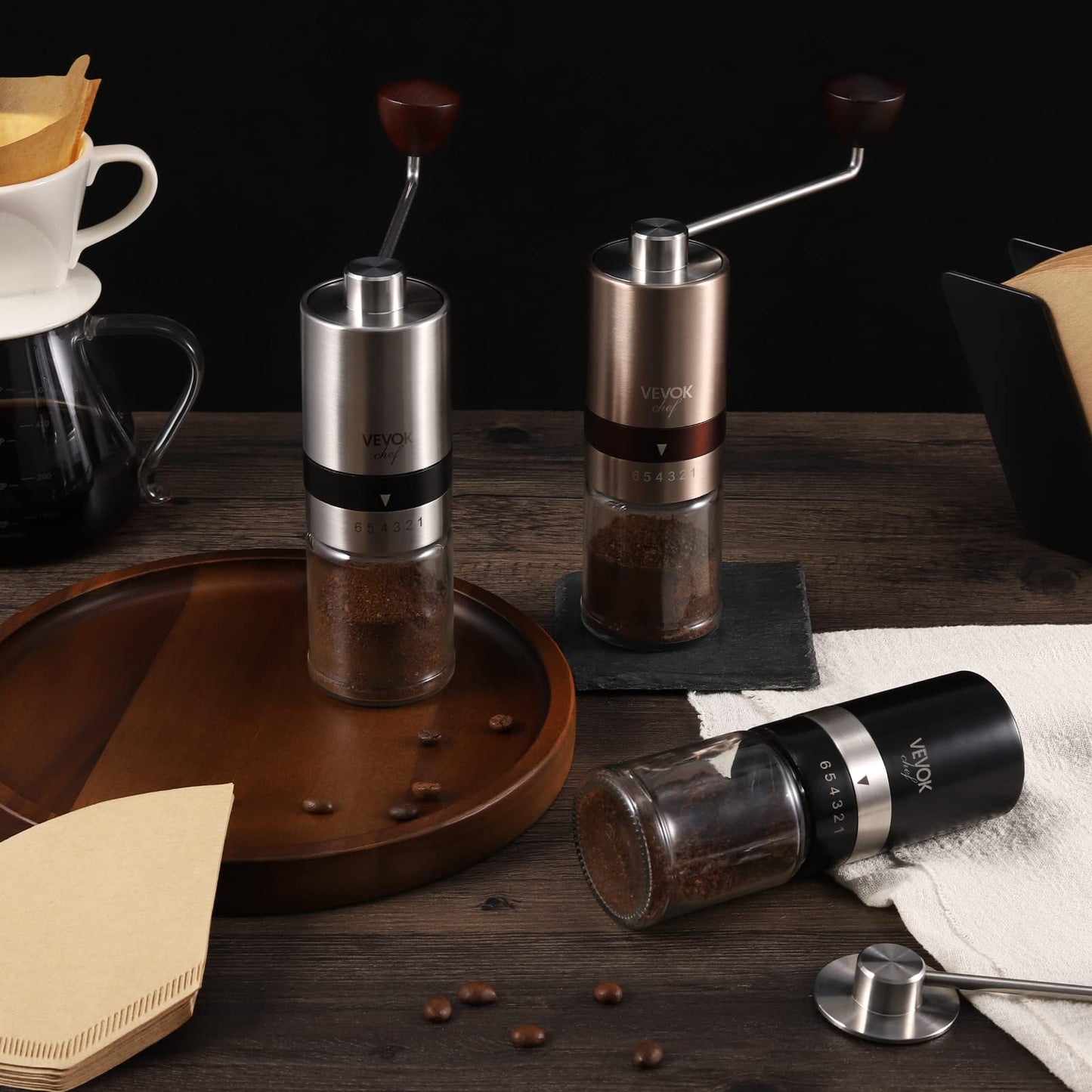 - Vevok Chef Manual Coffee Grinder -