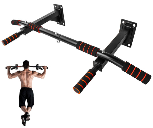 - FK Sports Pull Up Bar | Wall Mounted Pull-Up Bars | 3 Foam Padded Hand Grips -
