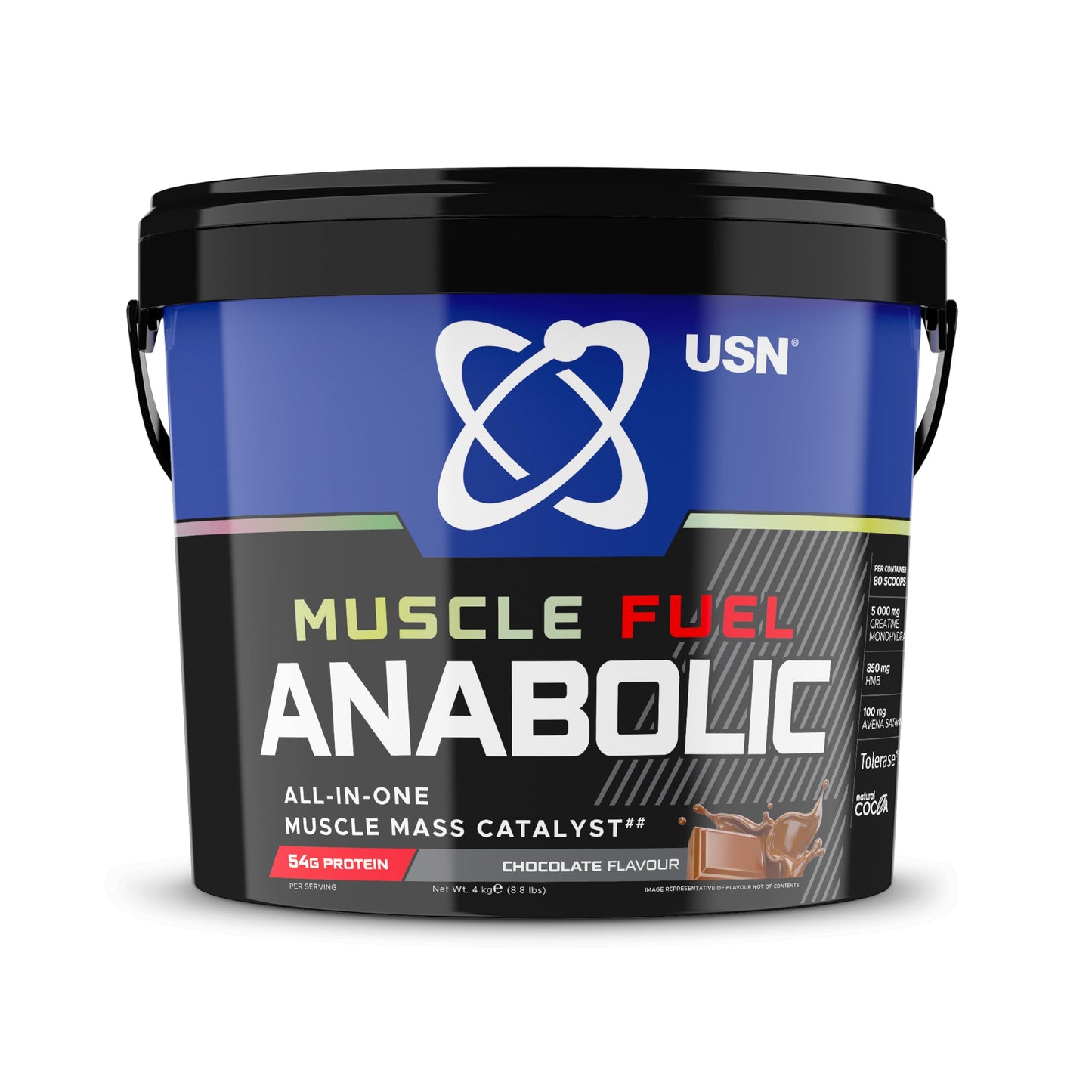 - USN Muscle Fuel Anabolic Chocolate All-in-one Protein Powder Shake -