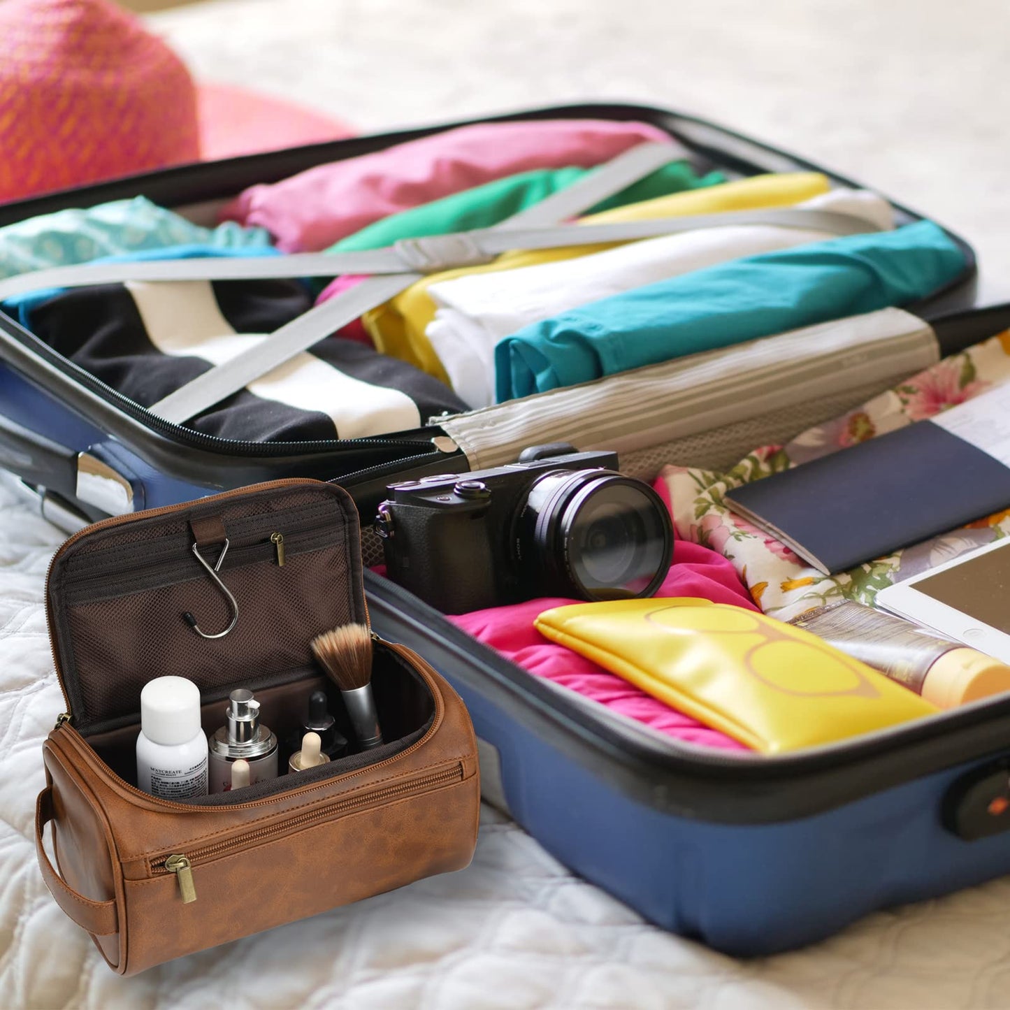 - Personalized Leather Toiletry Bag For Men | Gift For Him -