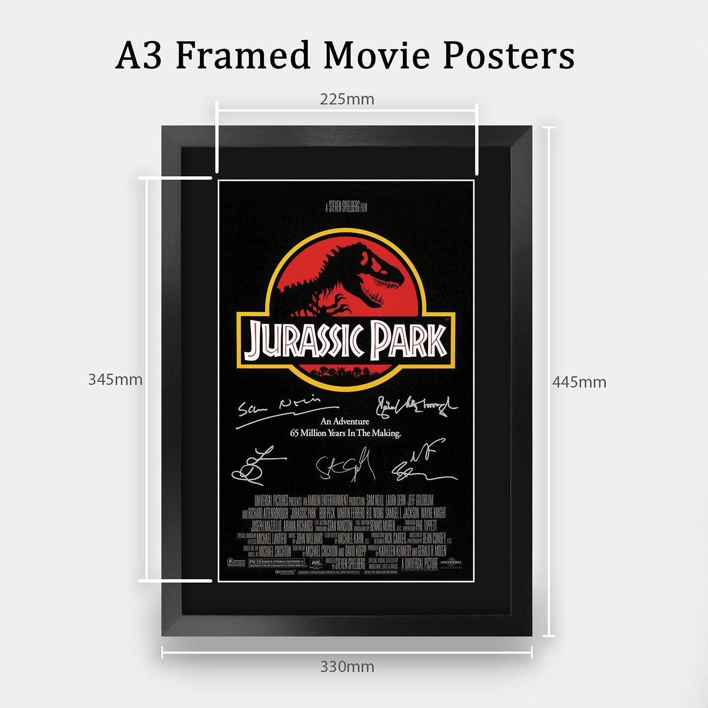 - HWC Trading A3 FR Jurassic Park Movie Poster -