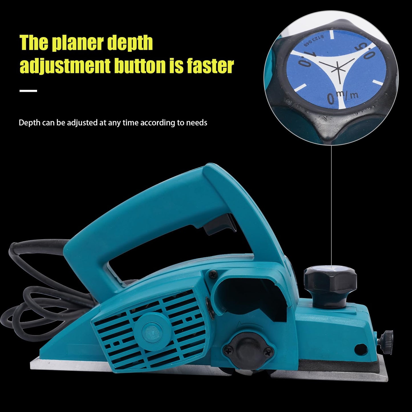 - Electric Wood Planer | Home and Garden Electric Planer | 220V 800W Portable Wood Planer -