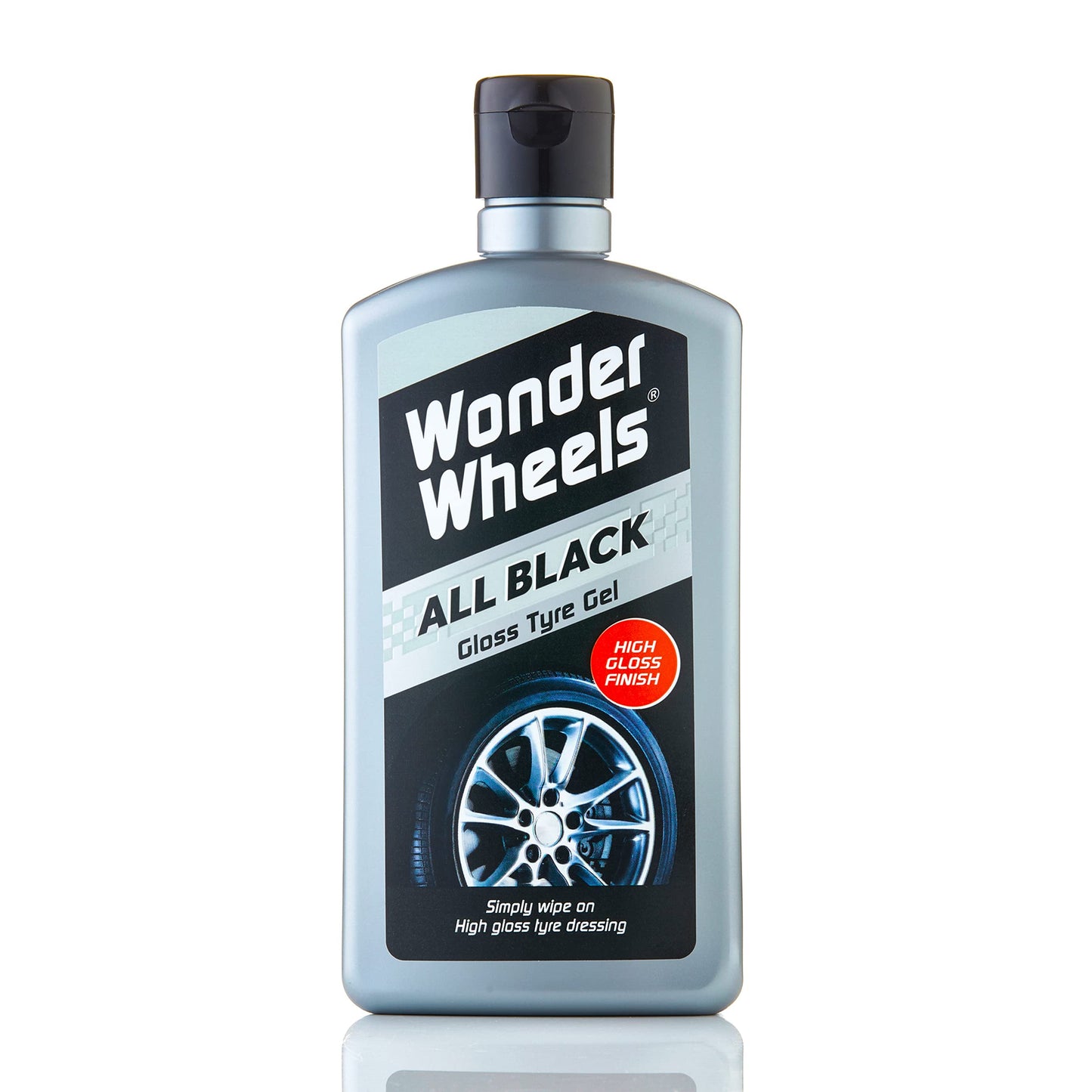 - Wonder Wheels All Black Gloss Tyre Gel, 500 ml