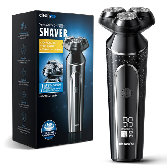 - Electric Razor for Men | Wet & Dry Cordless Rotary Shavers | LCD Display -