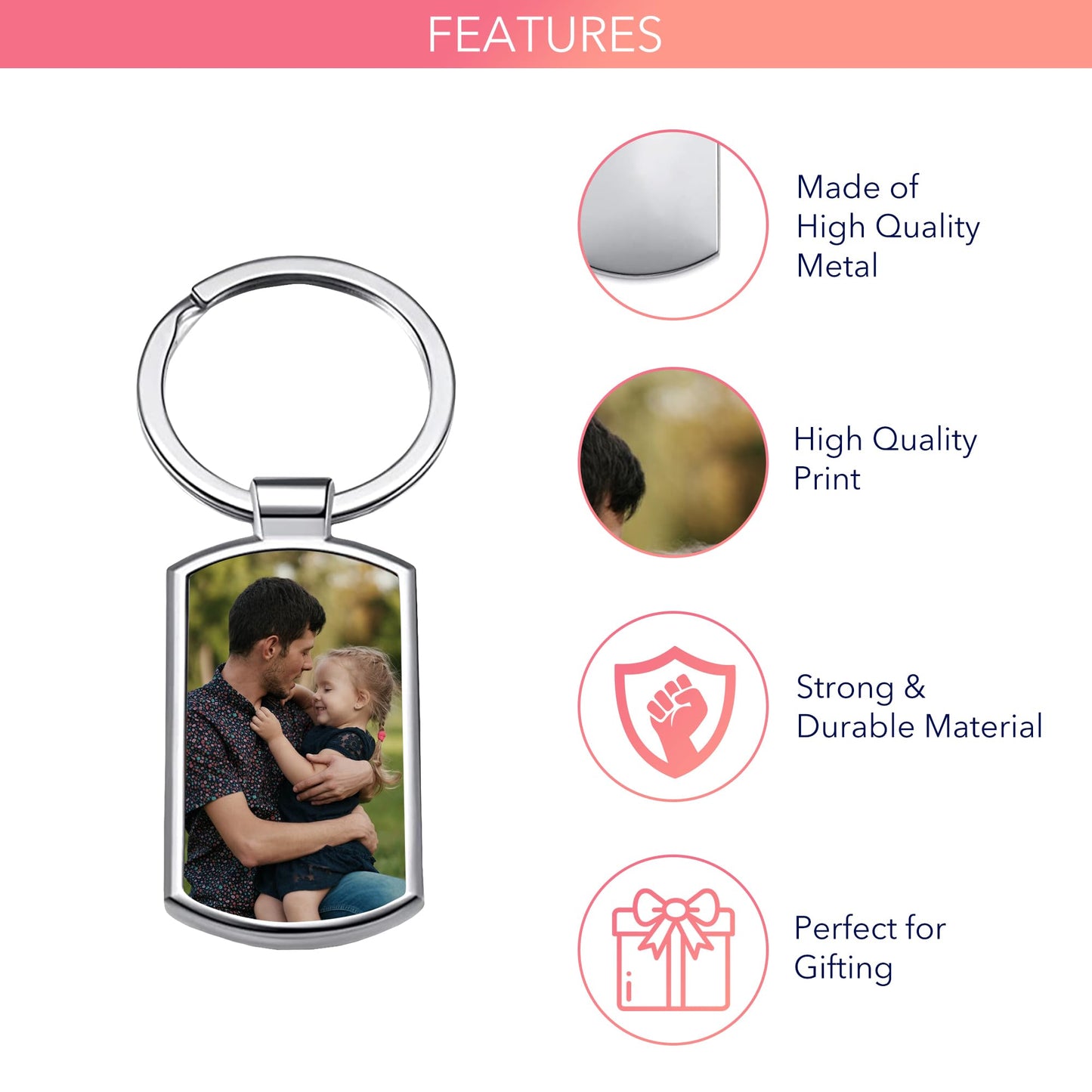 - Print Maniacs | Personalised Photo Keyring -