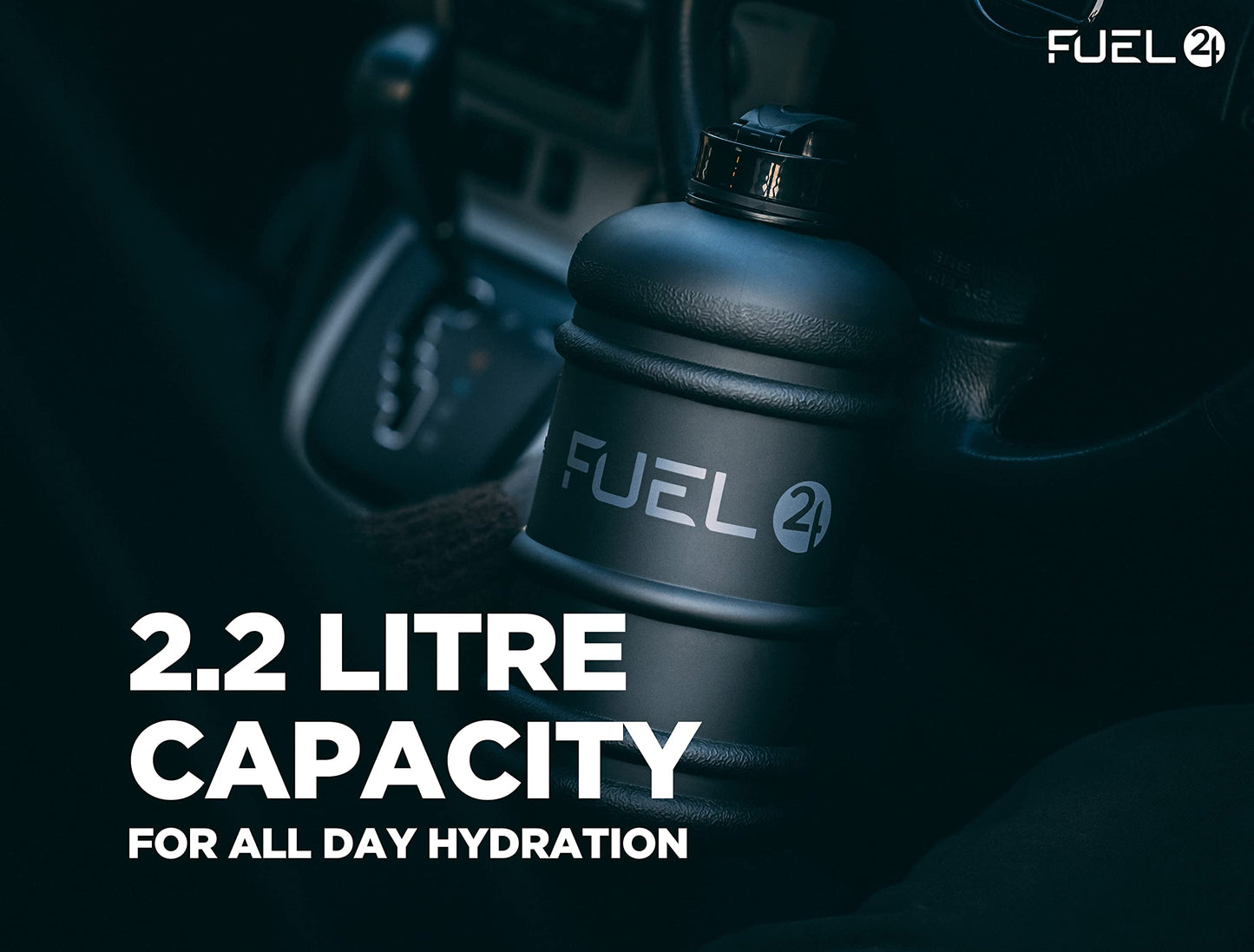 - Fuel24 | 2.2 Litre Water Bottle | Extra Strong Flex Material | Drop Proof | Pop or Straw Cap Options -