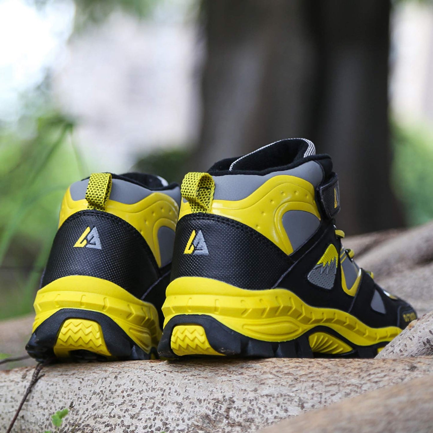 - Unitysow Boys Trekking & Hiking Footwear - Kids Walking Boots - Waterproof Trainers - Yellow,6.5 UK -