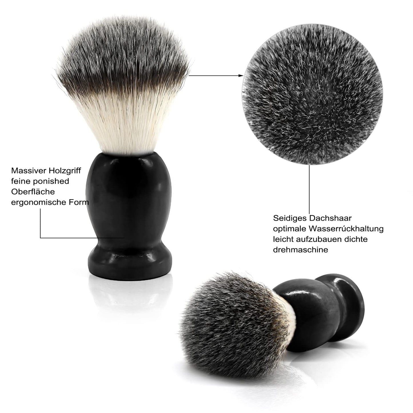 - Men's Shaving Set | Stainless Steel Shaving Razor&Brush -