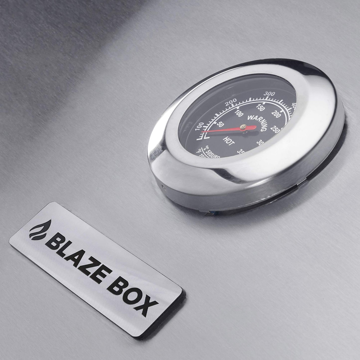 Blazebox Gas BBQ Grill 4 + 1 Side Burner & Warming Racks, 4 Dial Temperature Control, Multi Cook System, Stainless Steel Finish (Gas Burner BBQ)