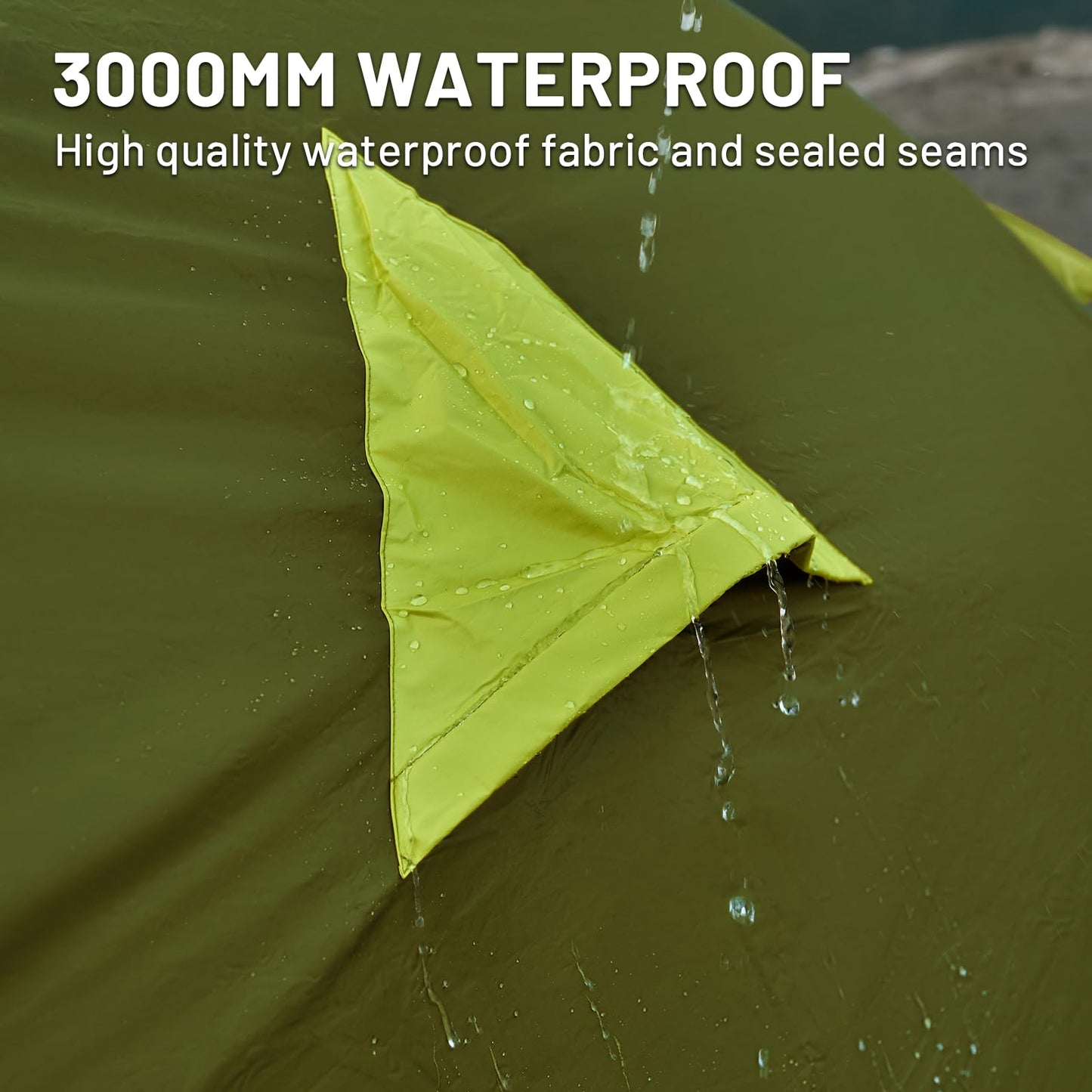 - TIMBER RIDGE 4 Man Blackout Tent | 3-4 Person Family Camping Tent | UV Protection -