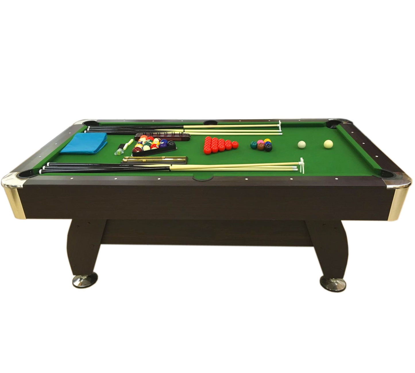 7 Ft Pool Table Billiard Playing Cloth Indoor billiards table new - Green Season