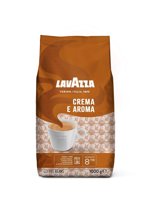 - Lavazza Crema e Aroma | Arabica and Robusta Medium Roast Coffee Beans | 1 kg -