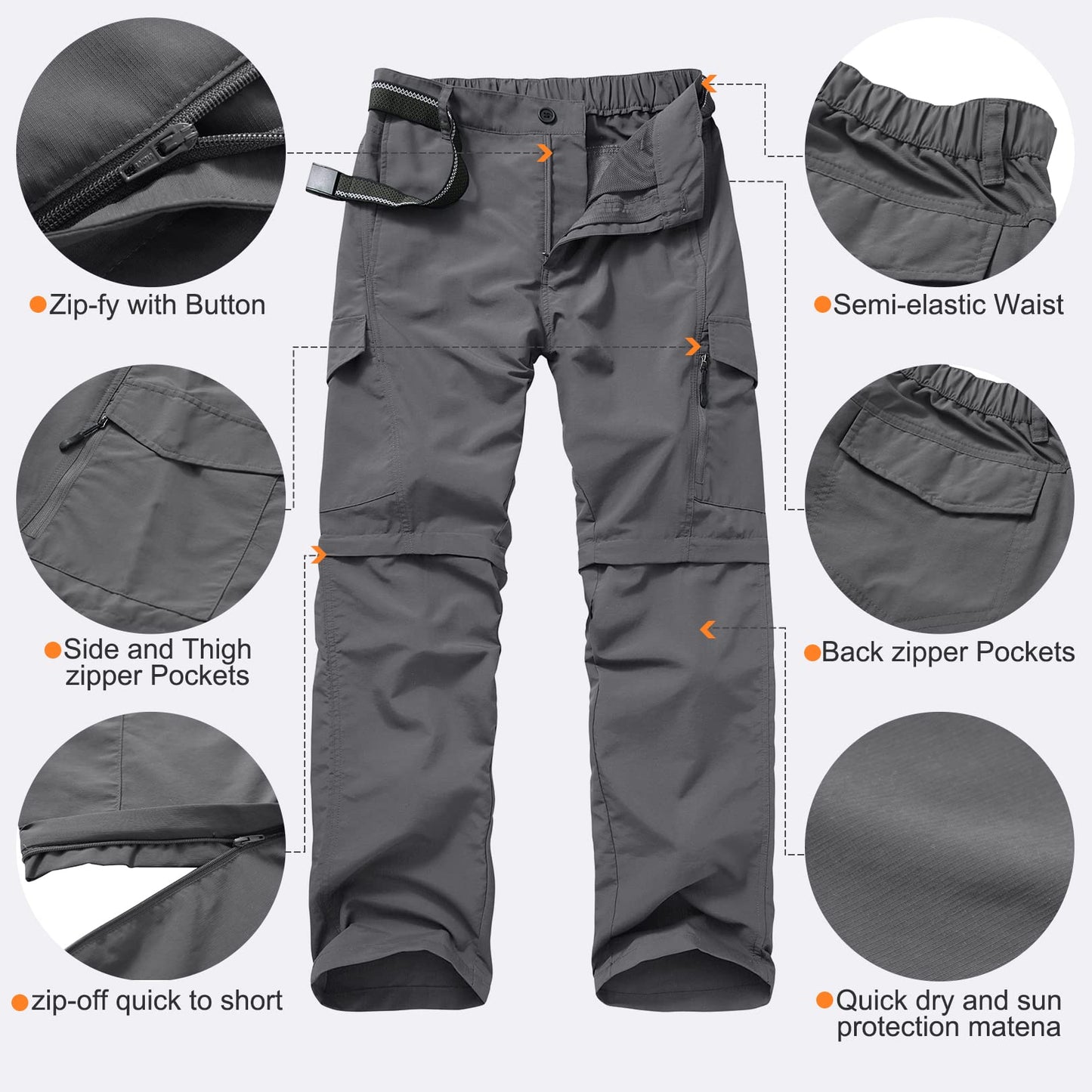 - Jessie Kidden Hiking Walking Trousers | Quick Dry | Convertible | Lightweight | Breathable | Waterproof -
