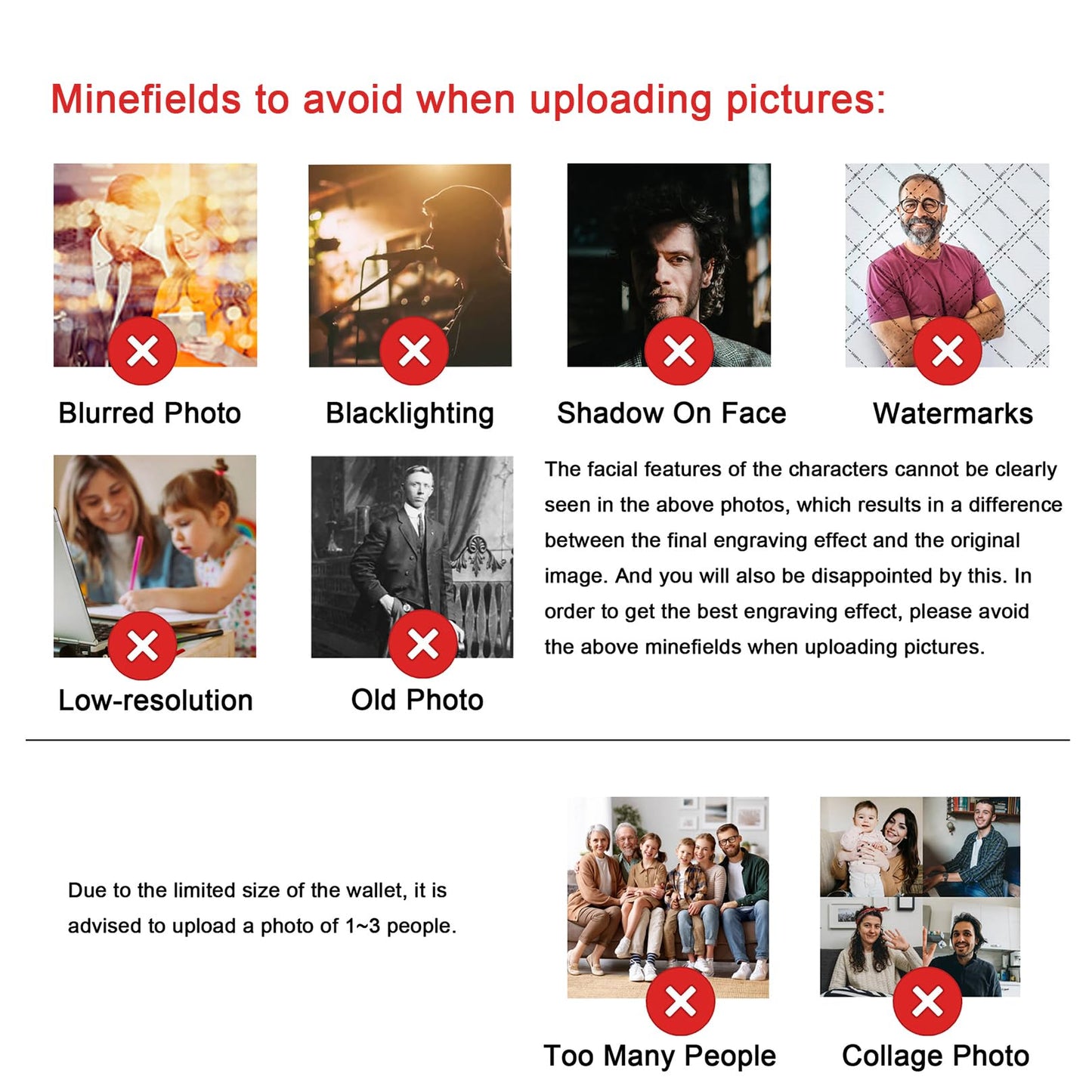 - Personalized Engraved Wallet | Custom Photo Leather Wallets for Men | Birthdays Day Gift -