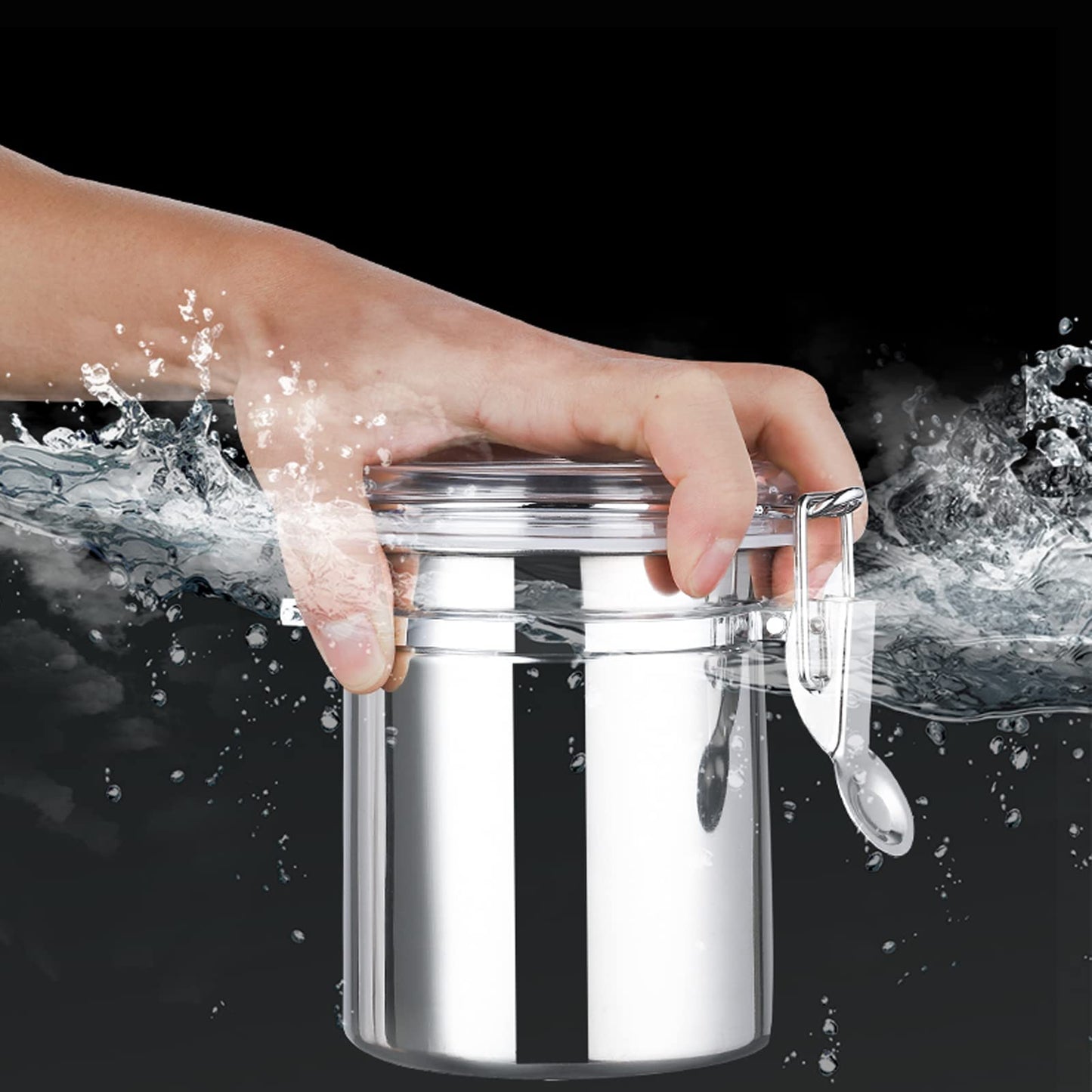 - Toolzia Airtight Coffee Bean Storage Container Canister | Coffee Storage Vacuum -