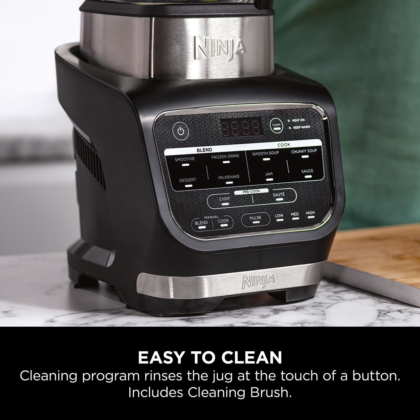 - Ninja Foodi Blender & Soup Maker | 10 Auto-iQ Programs | 1.7L Glass Jug -