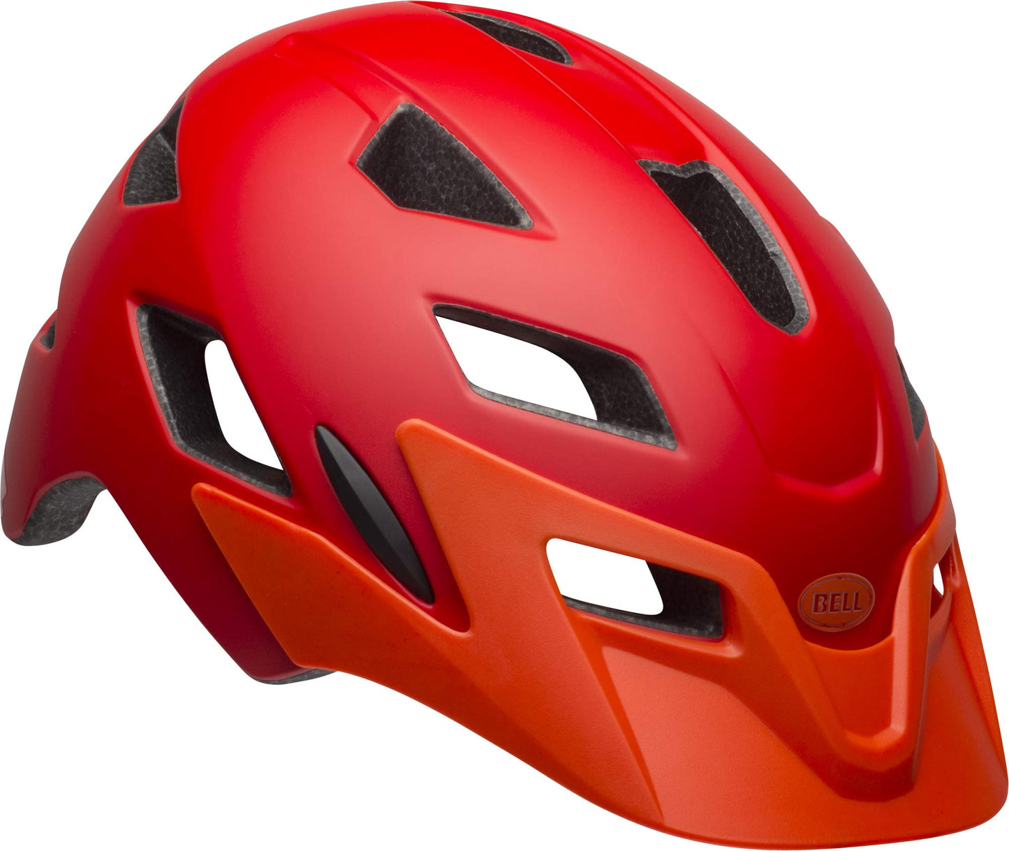 BELL Children's Sidetrack Youth Cycling Helmet, Matte Red/Orange, Unisize 50-57 cm UK
