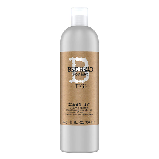 Bed Head for Men by TIGI - Clean Up Mens Daily Shampoo - For Normal Hair - 750 ml