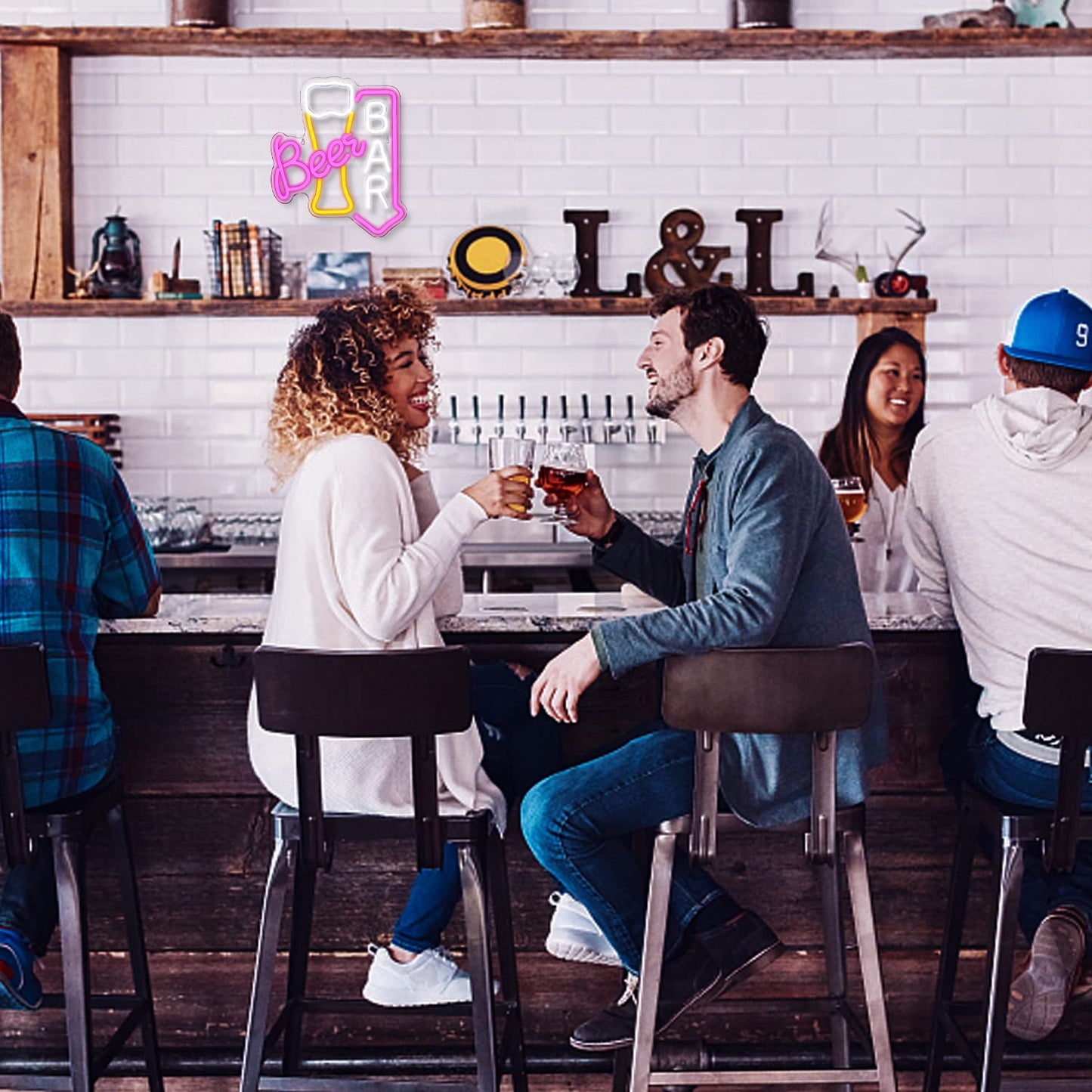 - wanxing Beer Neon Signs for Wall Decor, Beer Bar Neon Lights, Beer Neon Light Sign