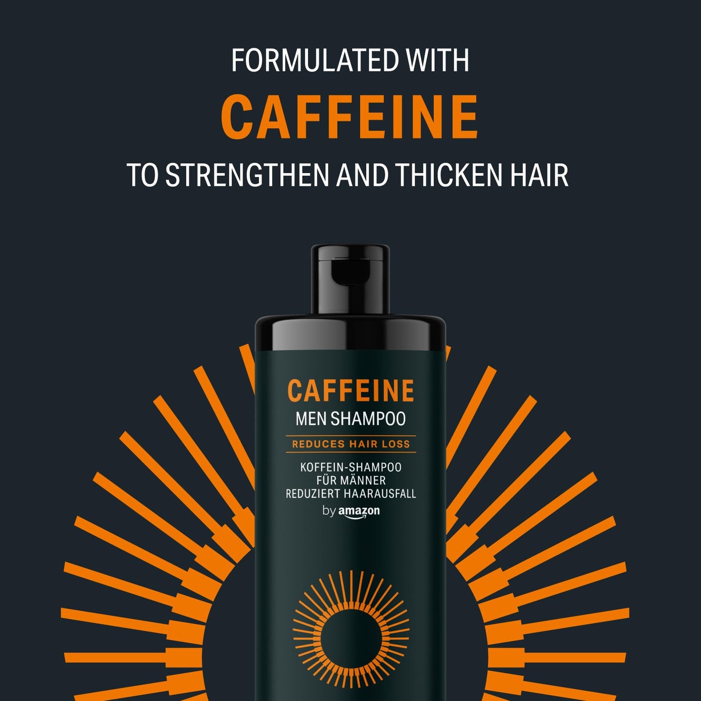 by Amazon Men’s Caffeine Shampoo, 2 x 400 ml