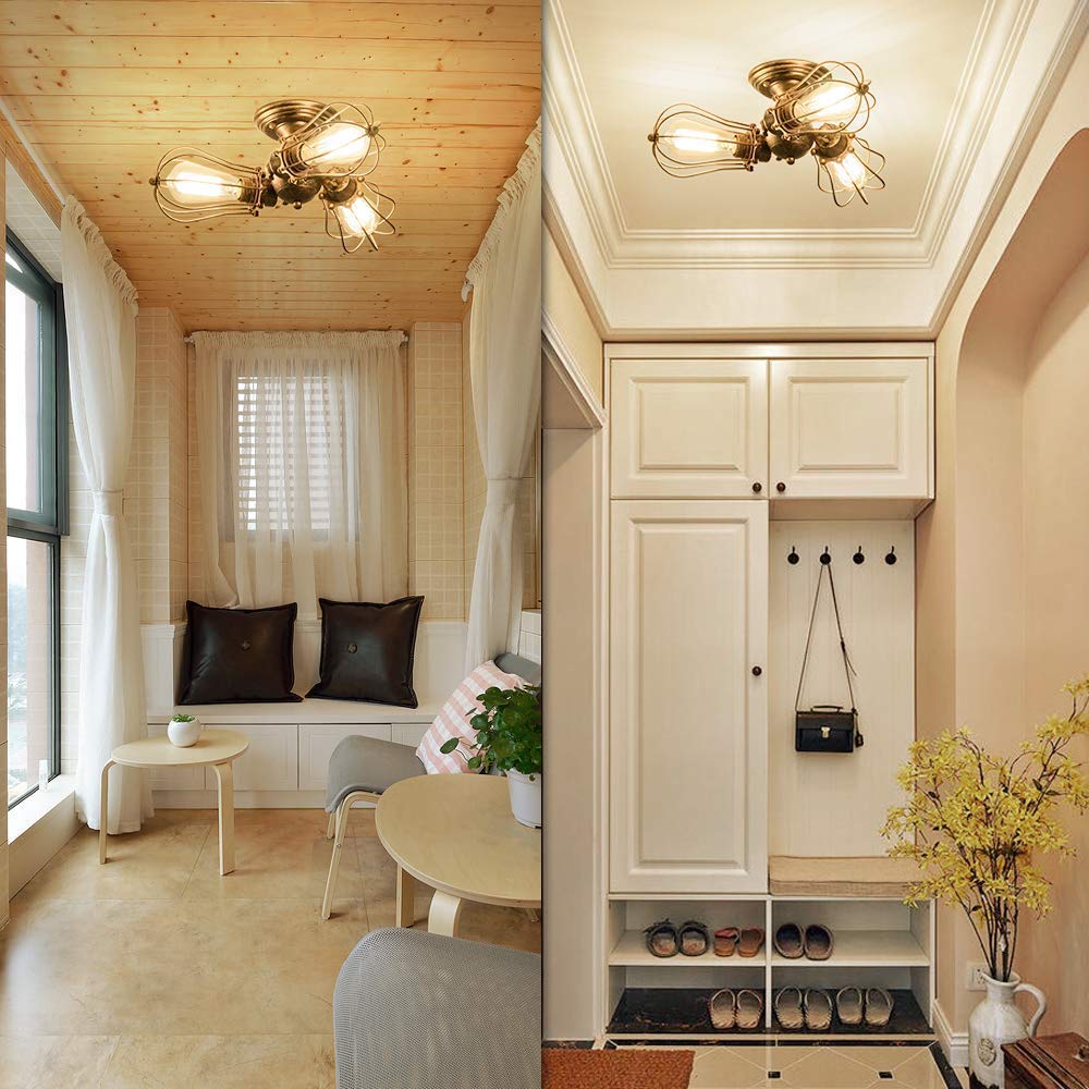 - Luling Vintage Ceiling Light | Industrial | Rustic Ceiling Light -