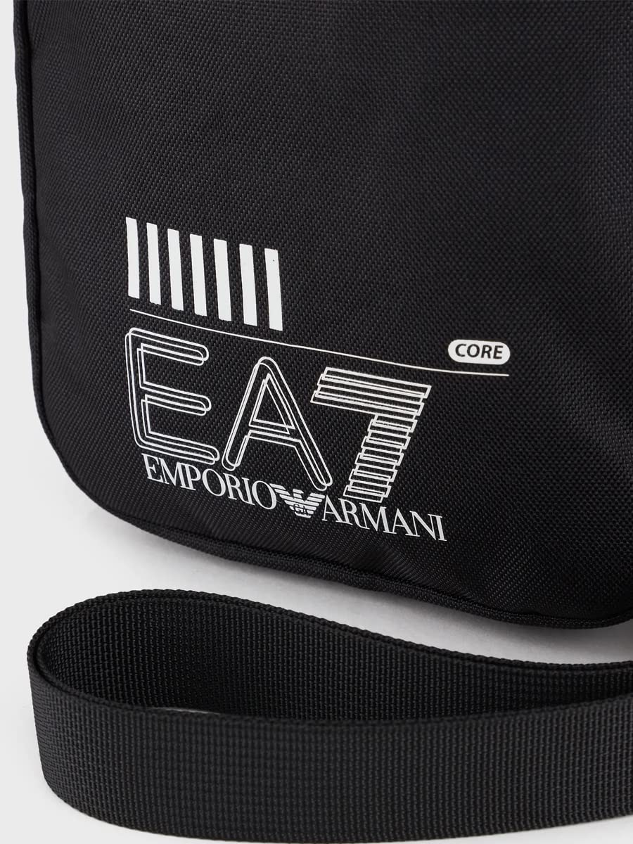 - Emporio Armani EA7 men crossbody bags black | white logo -