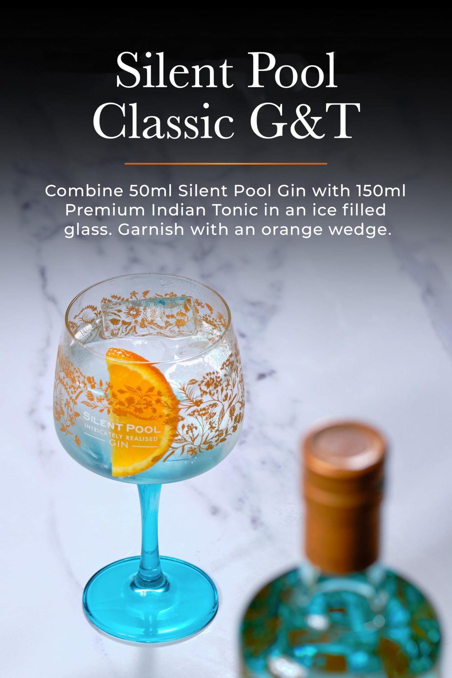 - Silent Pool Gin | Floral and Zesty London Dry Gin | 70 cl -