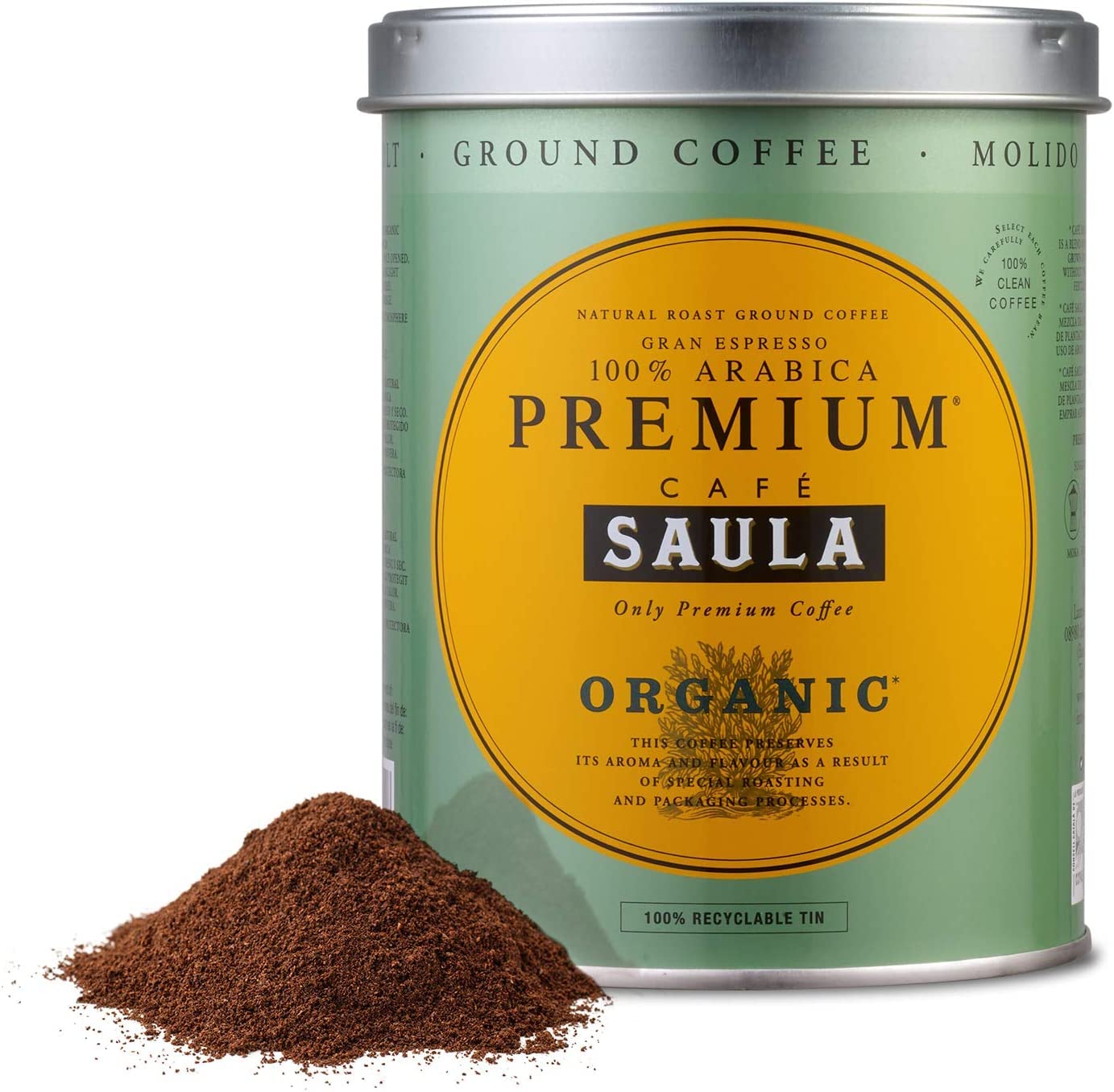 - Premium Organic Ground Coffee | 100% Arabica Spanish Espresso Blend -