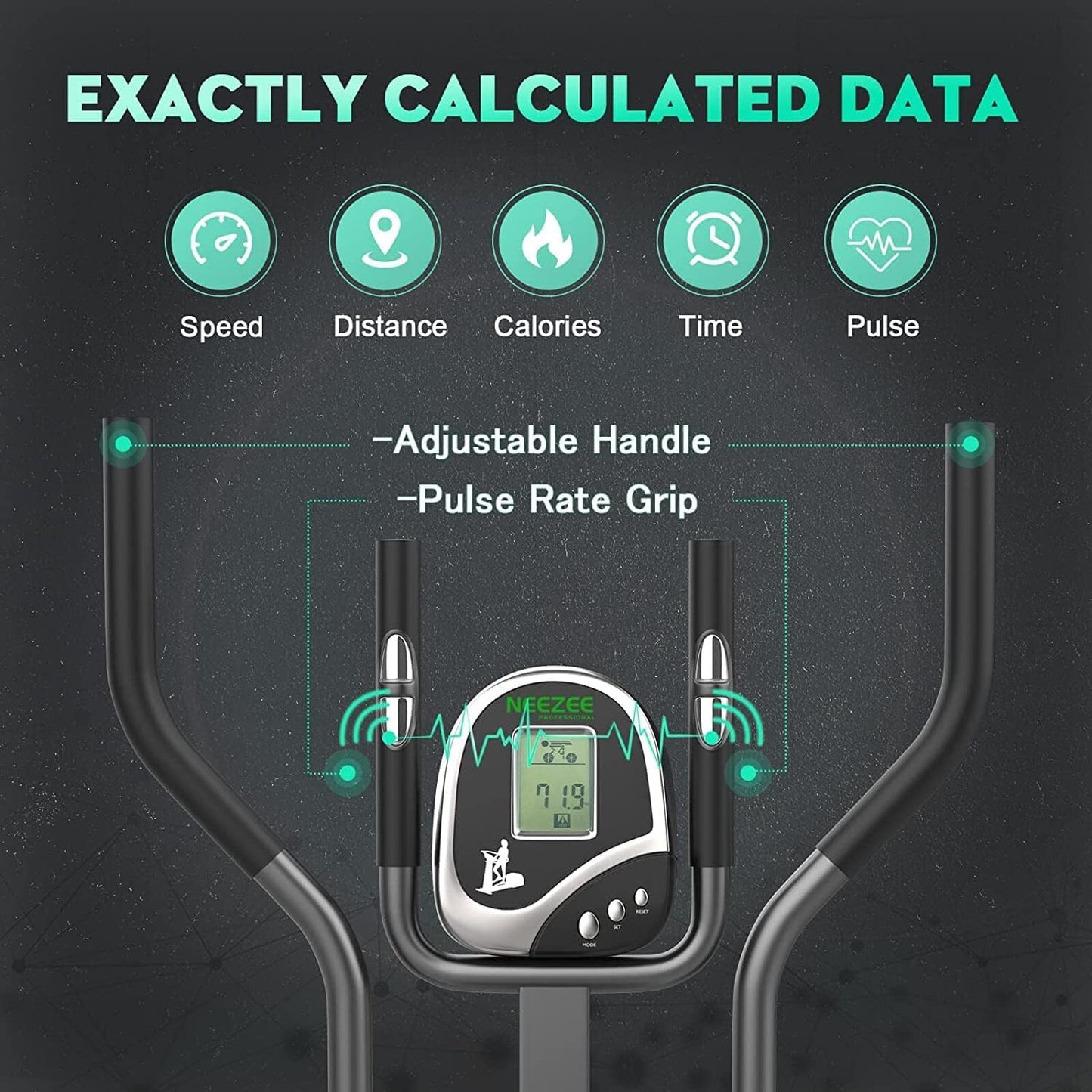 - Neezee Cross Trainer | With LCD Monitor | Max Weight 265LBS -