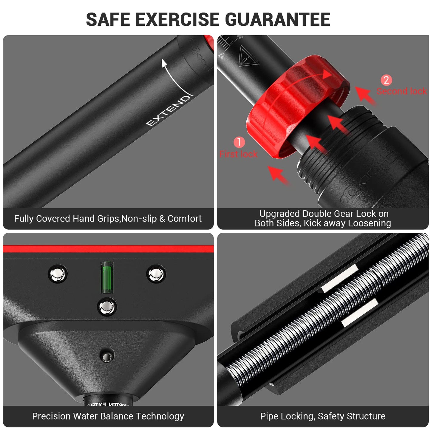 - Sportneer Pull Up Bar | Doorway Chin Up Bar | Adjustable 75-94cm (29.5in-37in) | Up to 200kg Capacity -