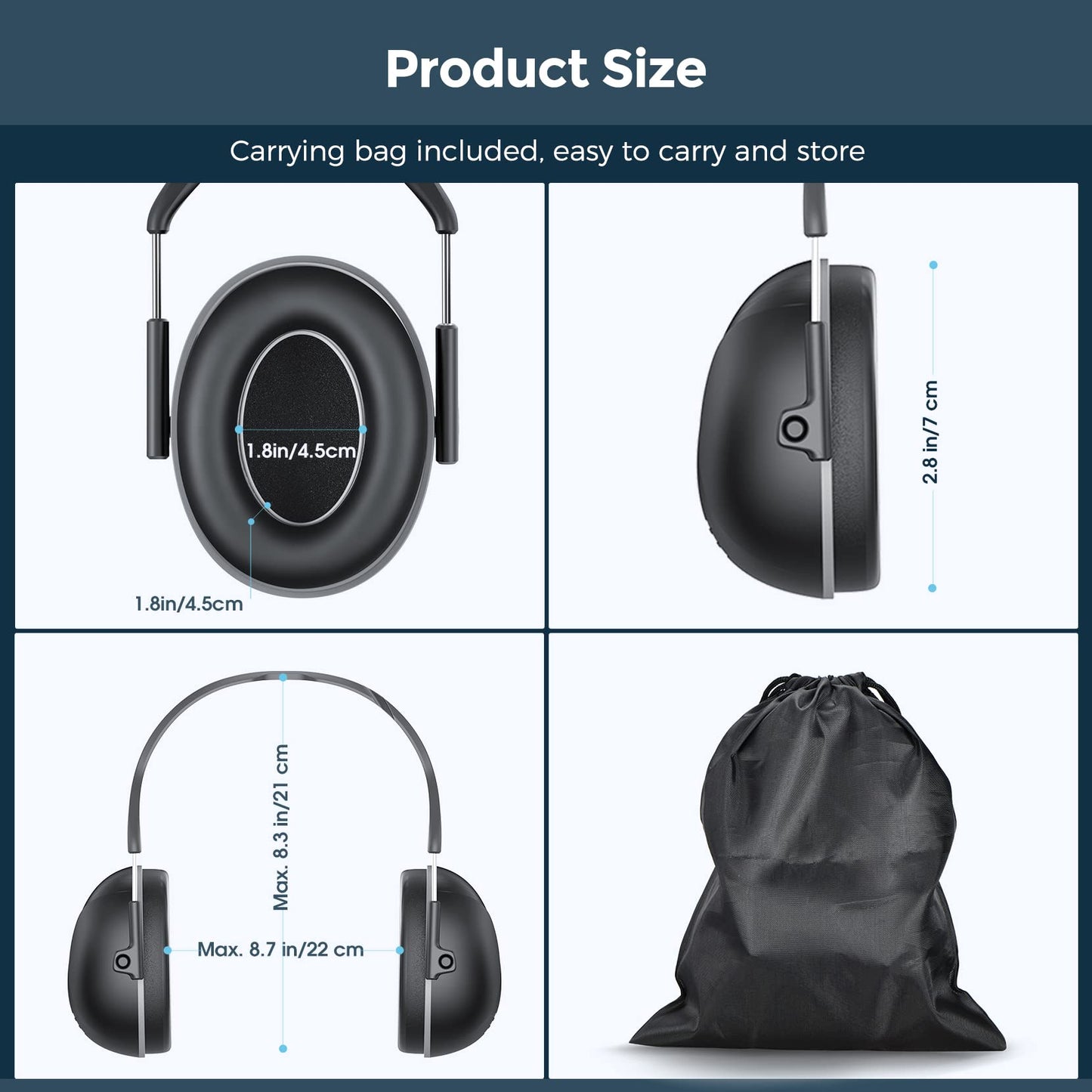 - Ear Defenders | Noise Reduction Safety Ear Muffs | Hearing Protection -