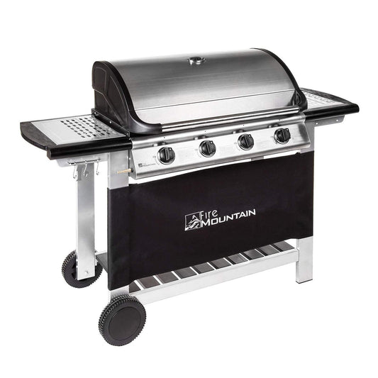 - Fire Mountain 4 Burner Gas BBQ | Large Gas BBQ | Perfect for Larger Gardens -