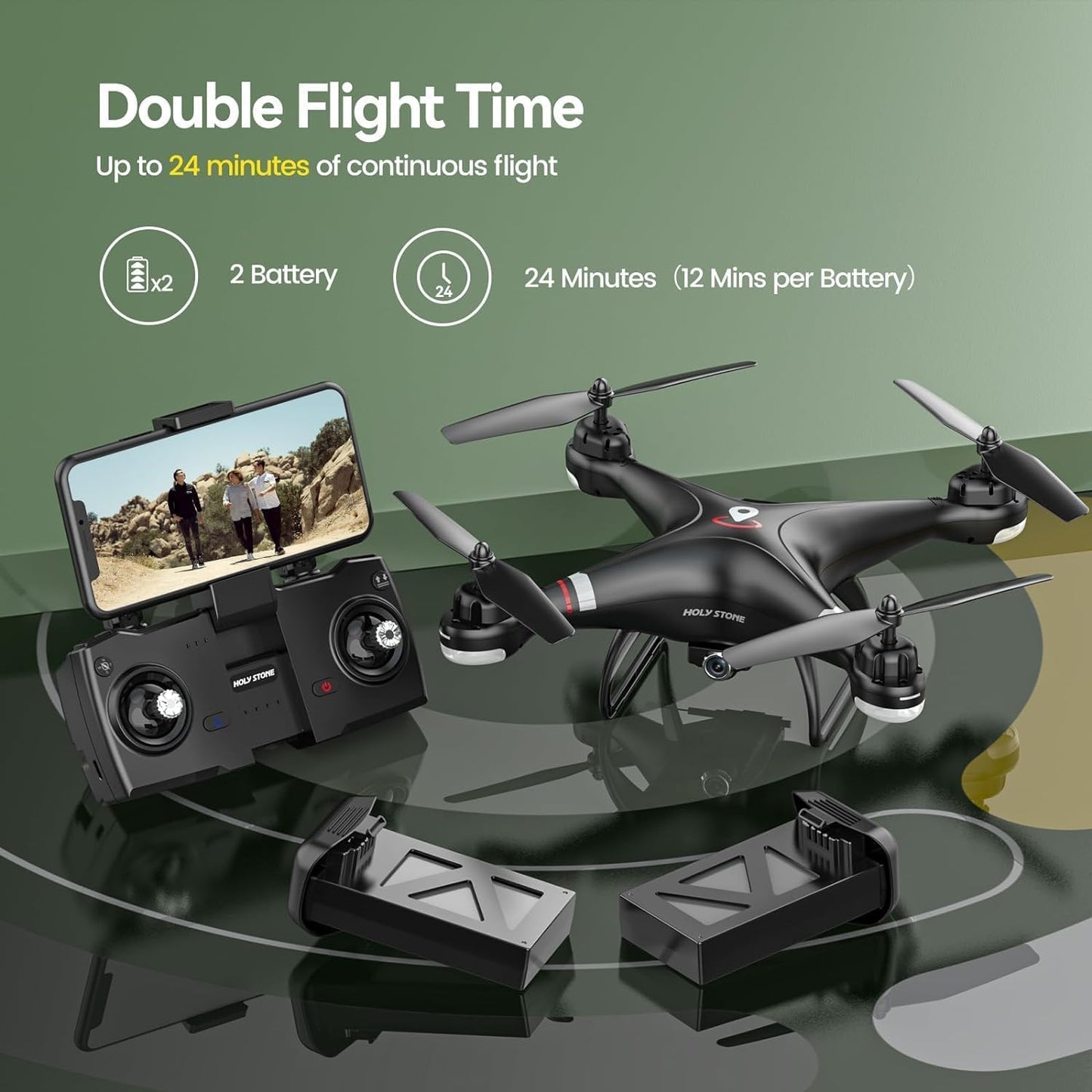 - Holy Stone HS110G GPS FPV Drone | 2K HD Live Video Camera -