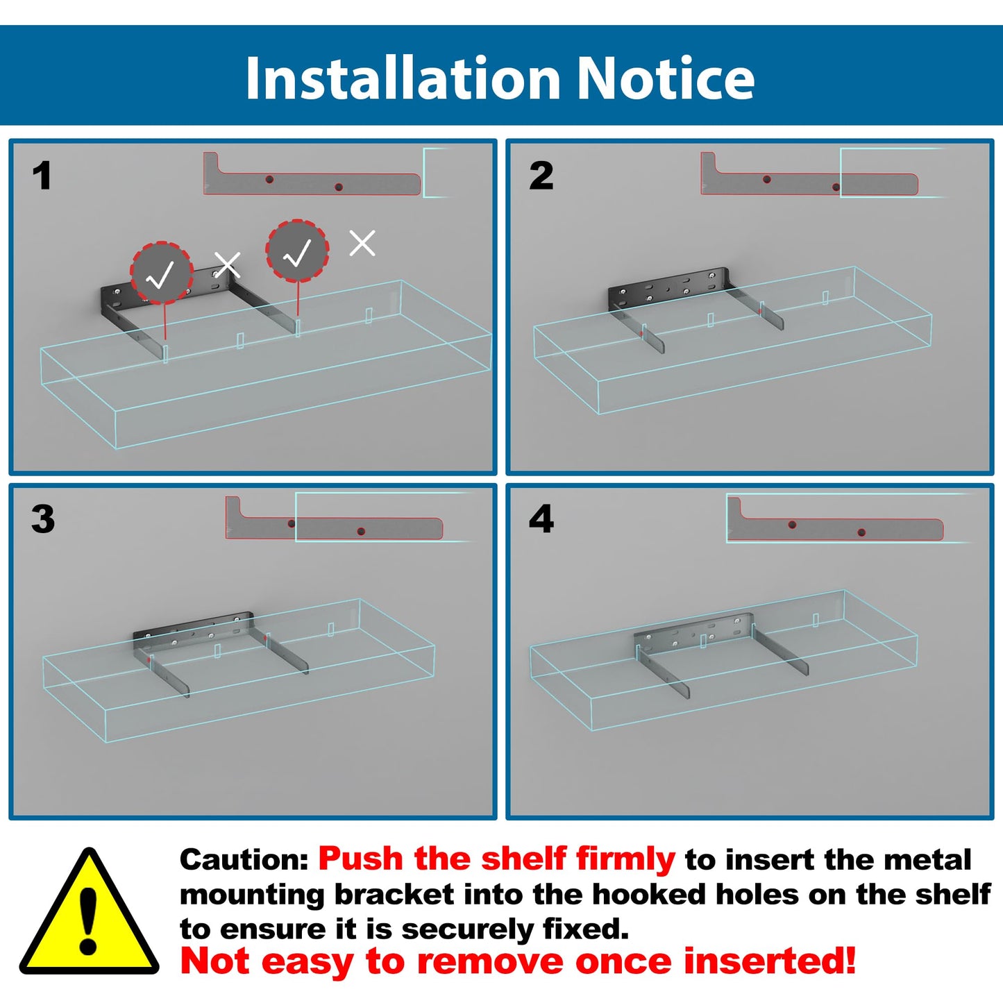 BONTEC Wood Floating Shelves Set of 2, 40cm Bathroom Wall Shelves up to 10kg, Wall Mounted Farmhouse Décor for Bathroom, Bedroom, Living Room and Kitchen, Office, etc (Black)