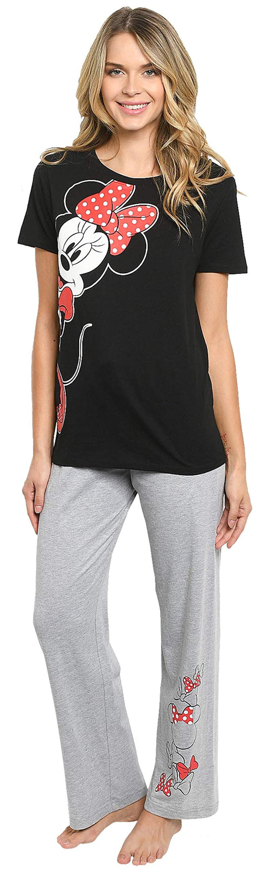 - Disney Womens Plus Size Pajama Set | Minnie Mouse T-Shirt & Pants PJs -