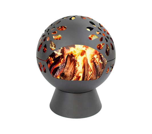- GardenCo Globe Fire Pit | Large 60cm Outdoor Round Firepit for Garden and Patio -