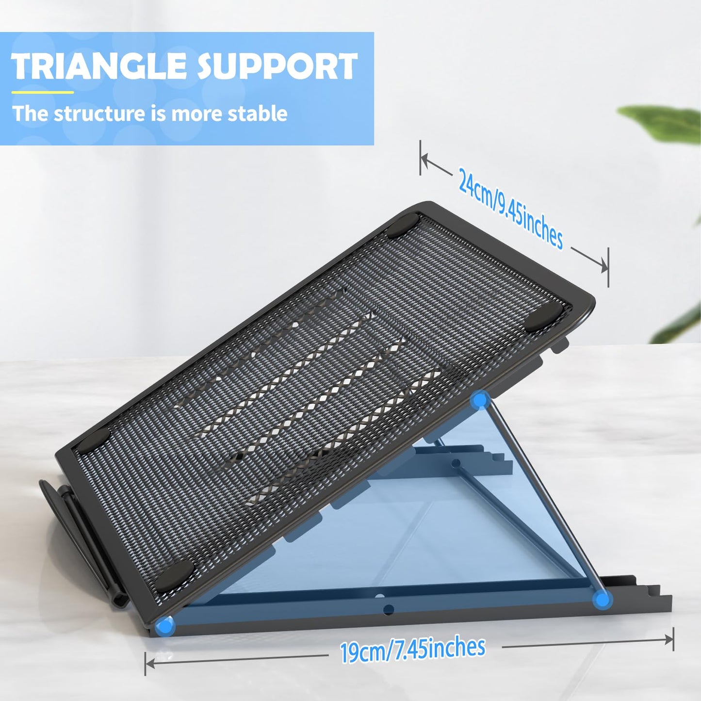 - Jumkeet Laptop Stand | Foldable Portable Ventilated Desktop Laptop Holder -