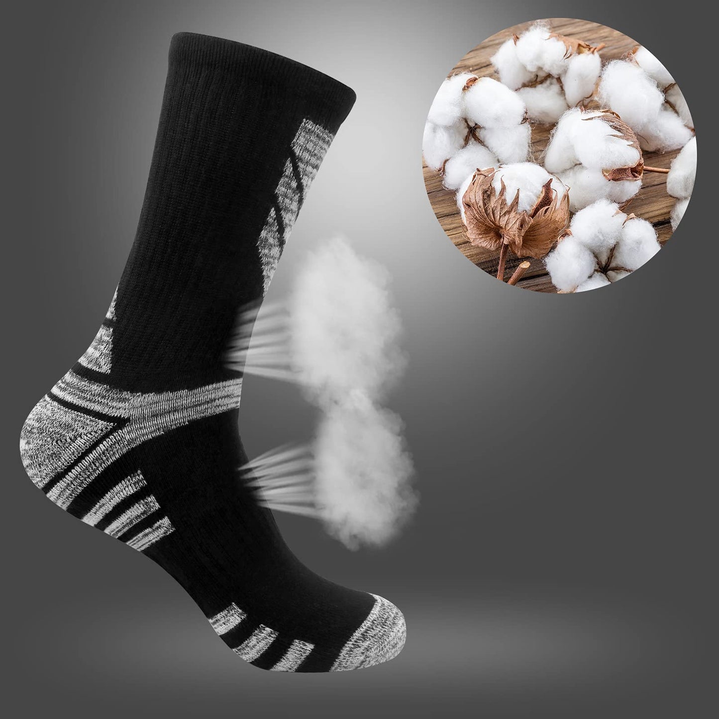 - Srclo | Wicking Breathable Cushion Anti Blister Casual Crew Socks | Multi Performance Hiking Walking -