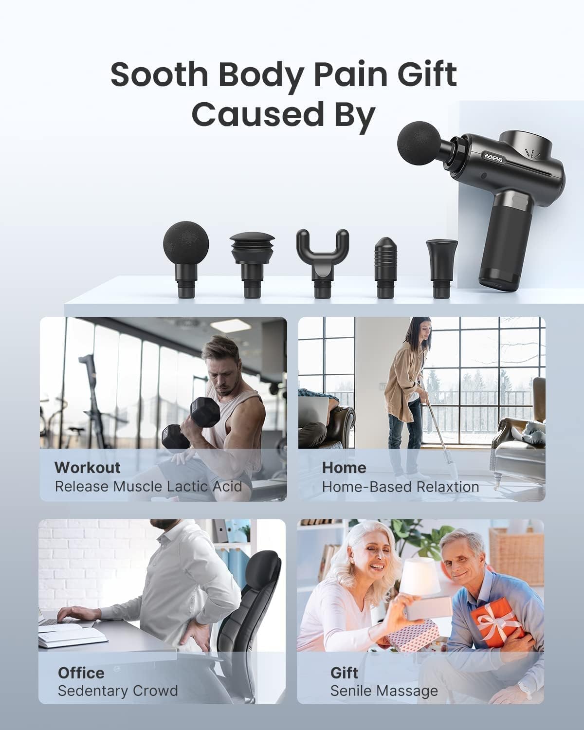 - Massage Gun Deep Tissue | RENPHO Massage Gun | Powerful Massage Gun -