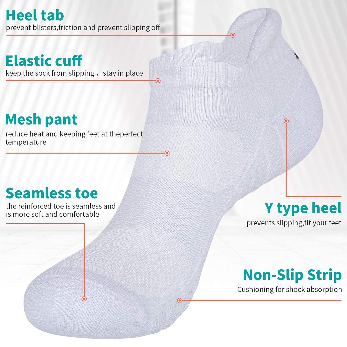- Lapulas Ankle Socks | Thick Cushioned Trainer Socks For Men -