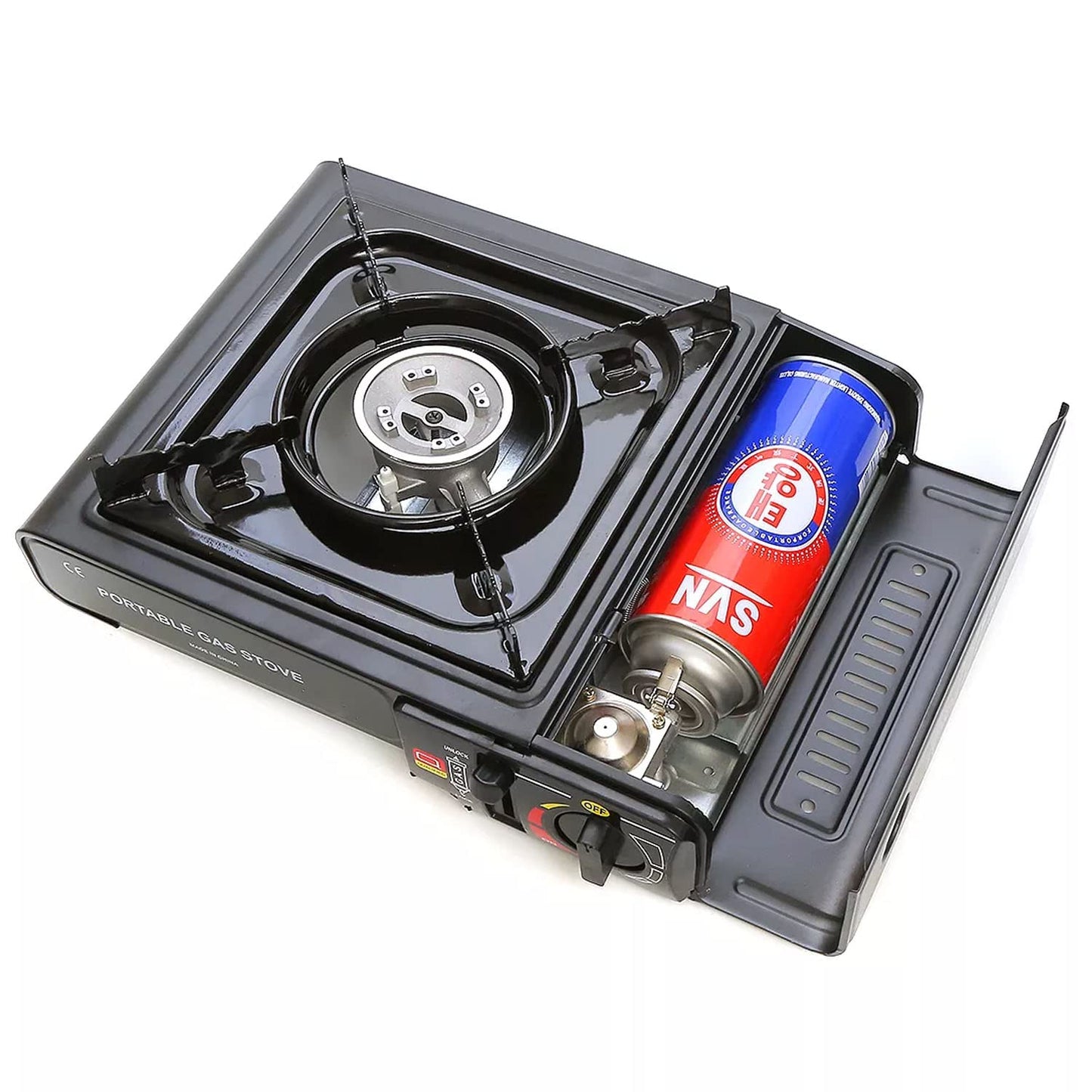 - Taylor & Brown Black | Portable Camping Stove | Carry Case | 4 Butane Gas -