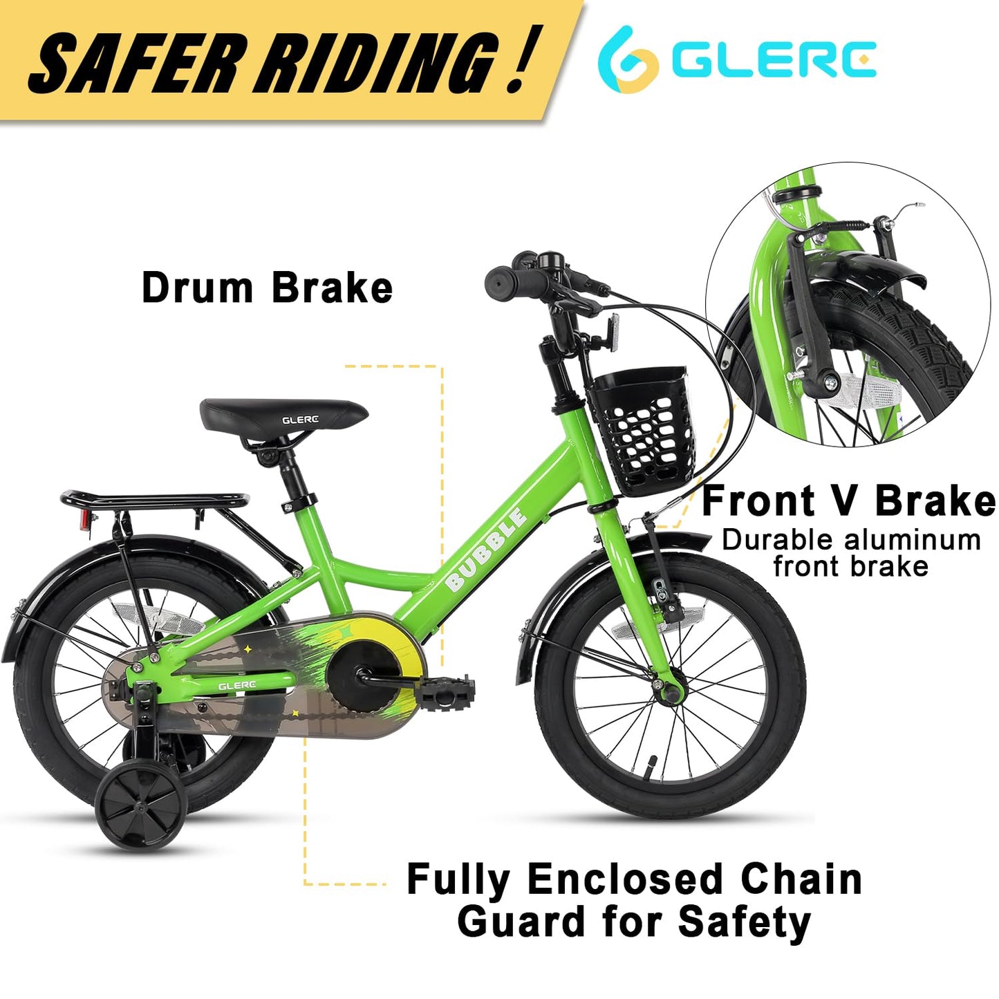 - Glerc Bubble 12 Inch Kids Bike | 1 2 3 4 Years Old -