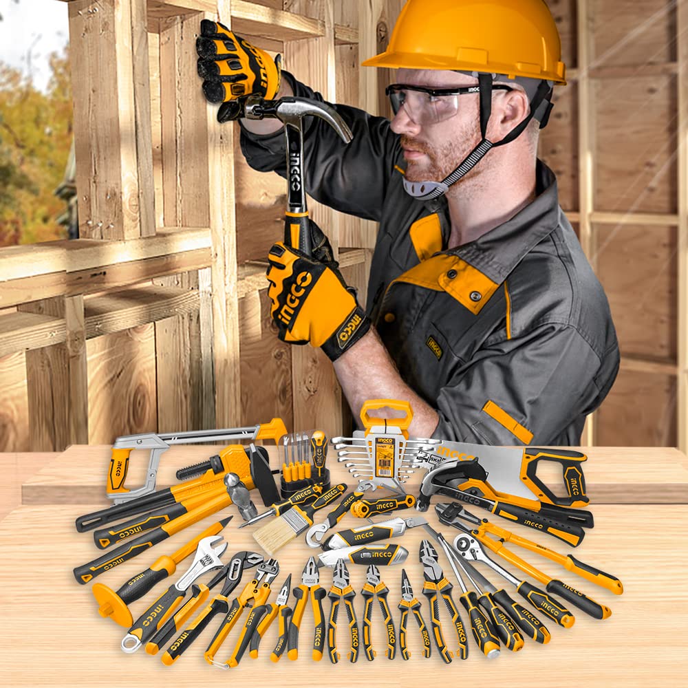 - INGCO 3Pcs High Leverage Pliers Set | 8" Combination Pliers | 7" Diagonal Cutting Pliers | 6" Long Nose Pliers -