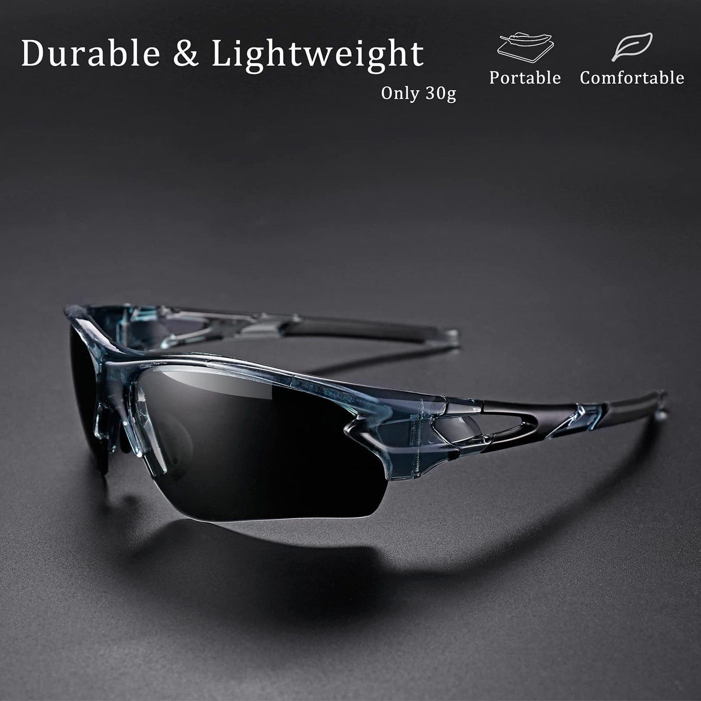- ROCKBROS Photochromic Cycling Glasses|  3 in 1 Intelligence Lenses -