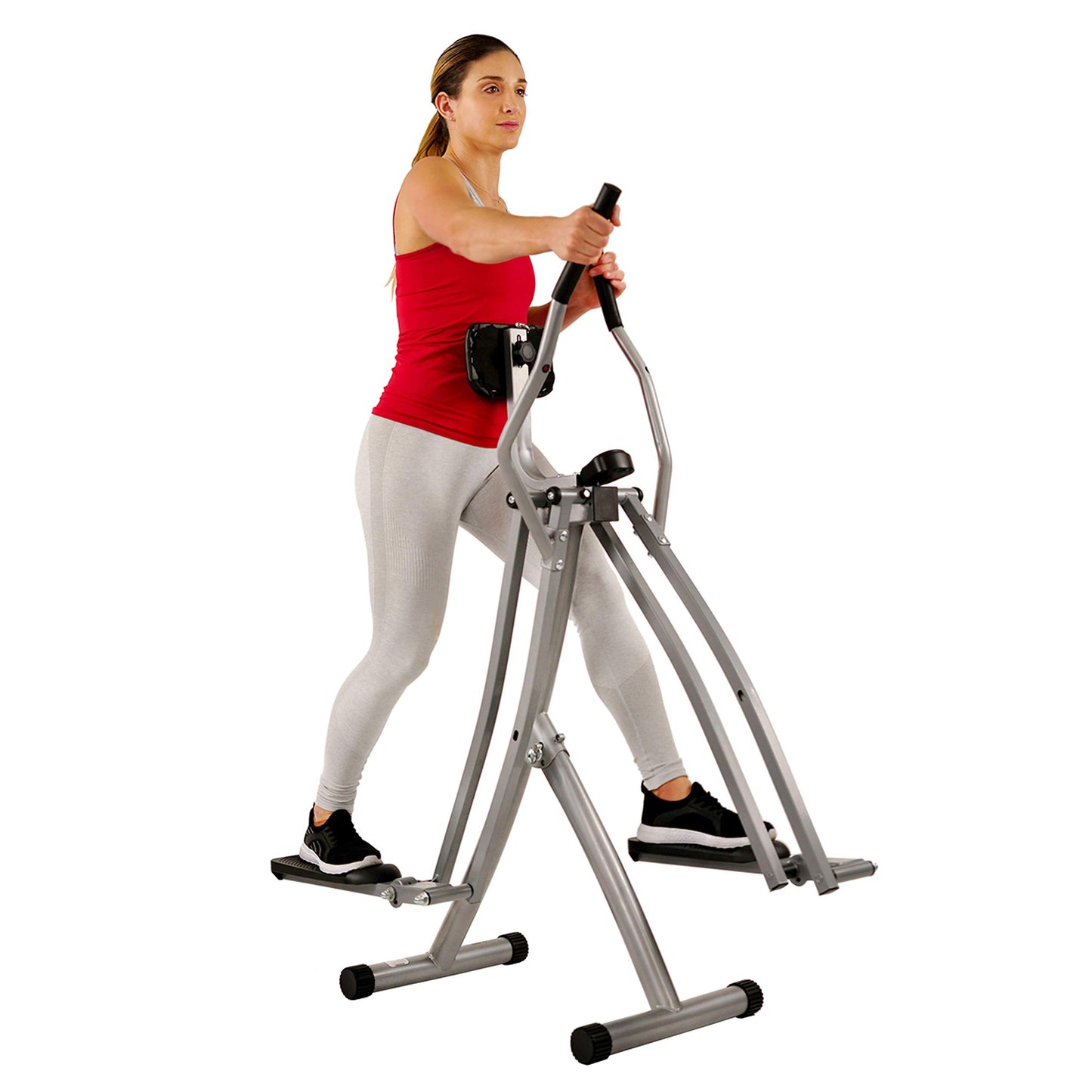 - Sunny Health & Fitness Elliptical Cross Trainer | w/ LCD Monitor -