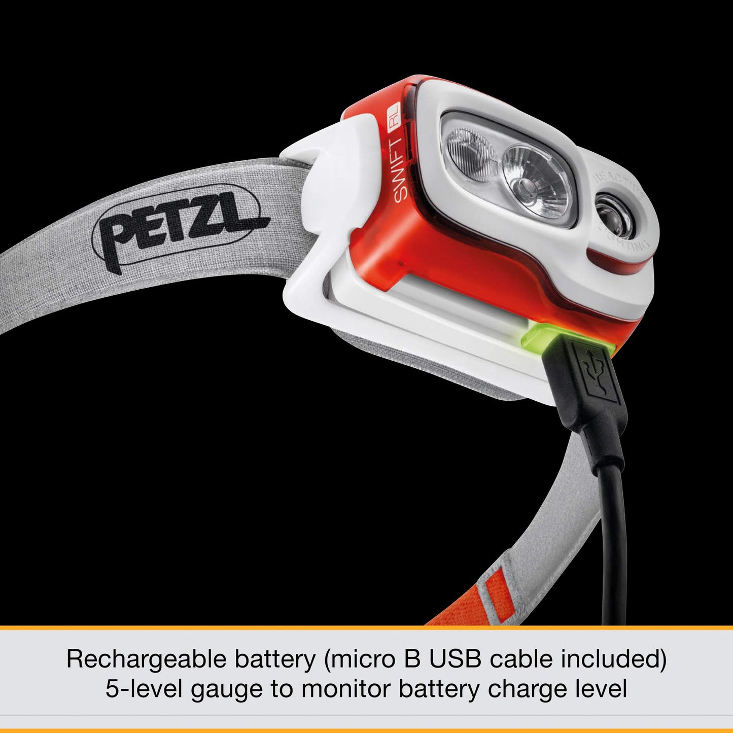 - Petzl Swift Headlamp RL | 12.5 cm | Blue -