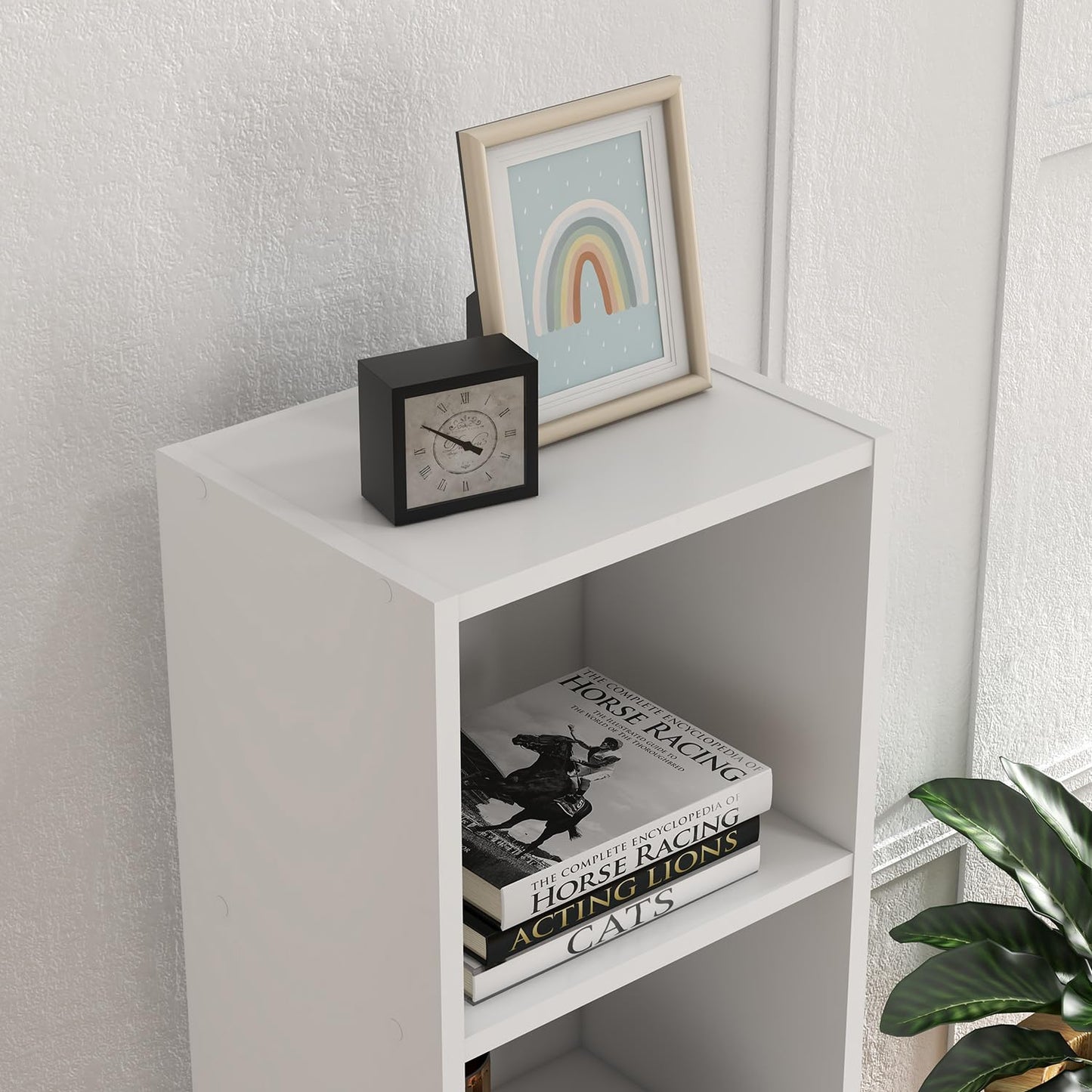 - Panana Wooden Cube Bookcase | 2/3/4/5/6 Tier Display Unit -