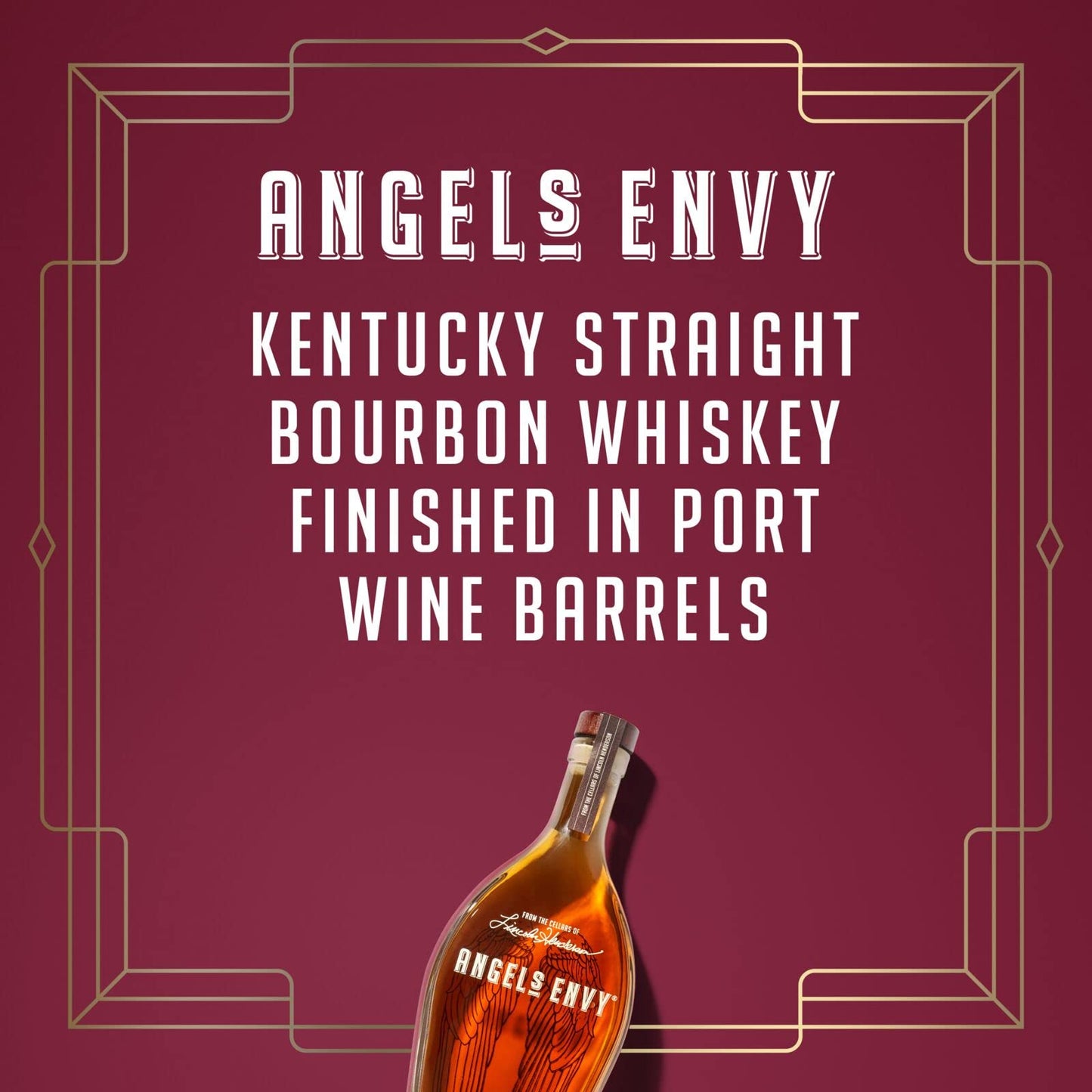ANGEL’S ENVY Kentucky Straight Bourbon Whiskey Finished In Port Wine Barrels, Notes Of Vanilla And Toasted Nuts, 43.3% ABV, 700ml / 70cl